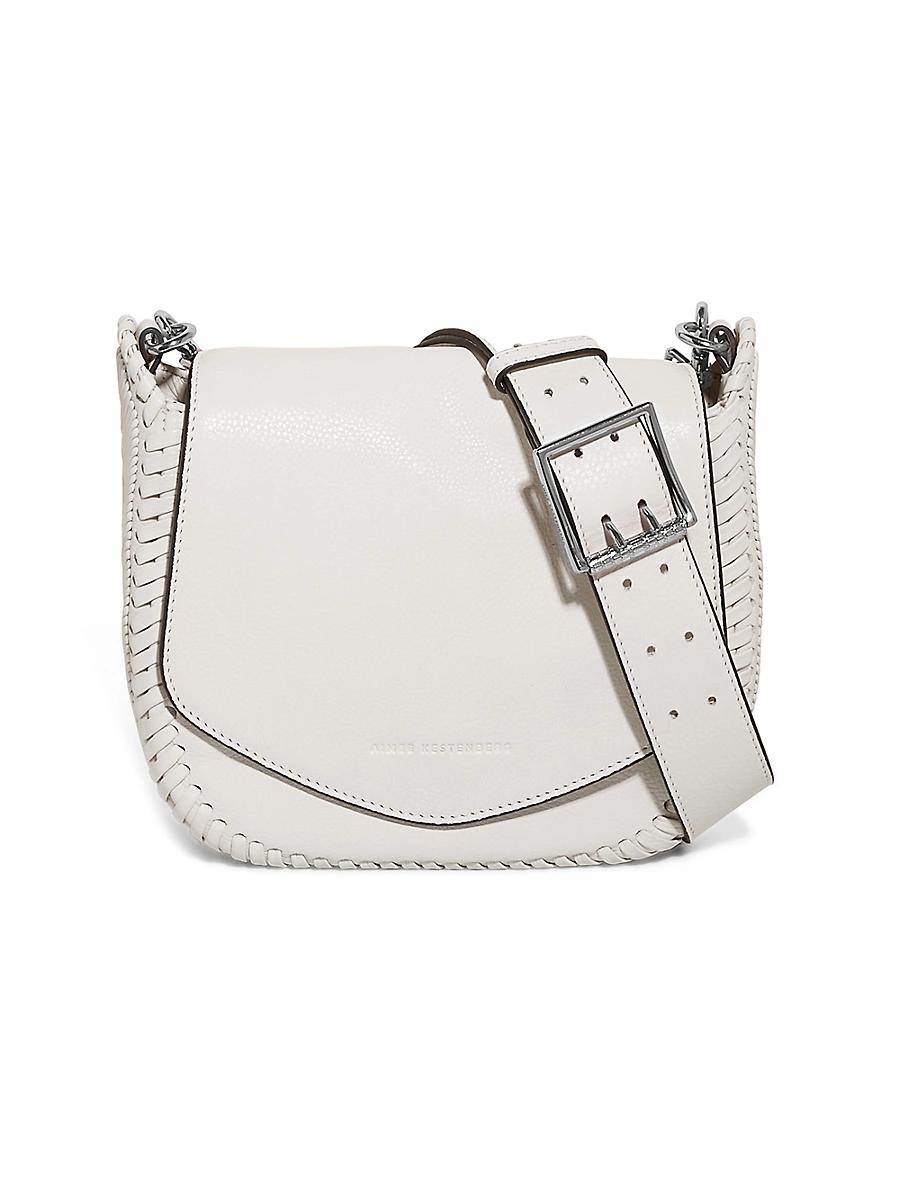 Womens All For Love Leather Saddle Crossbody Bag Product Image