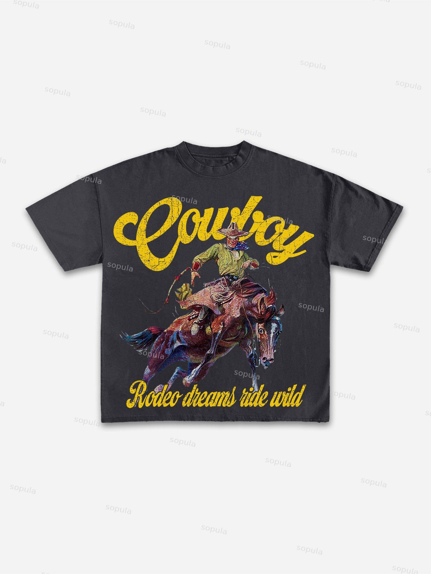 Three Popes Gospel Of John Vintage Graphic Cotton T-shirt Product Image