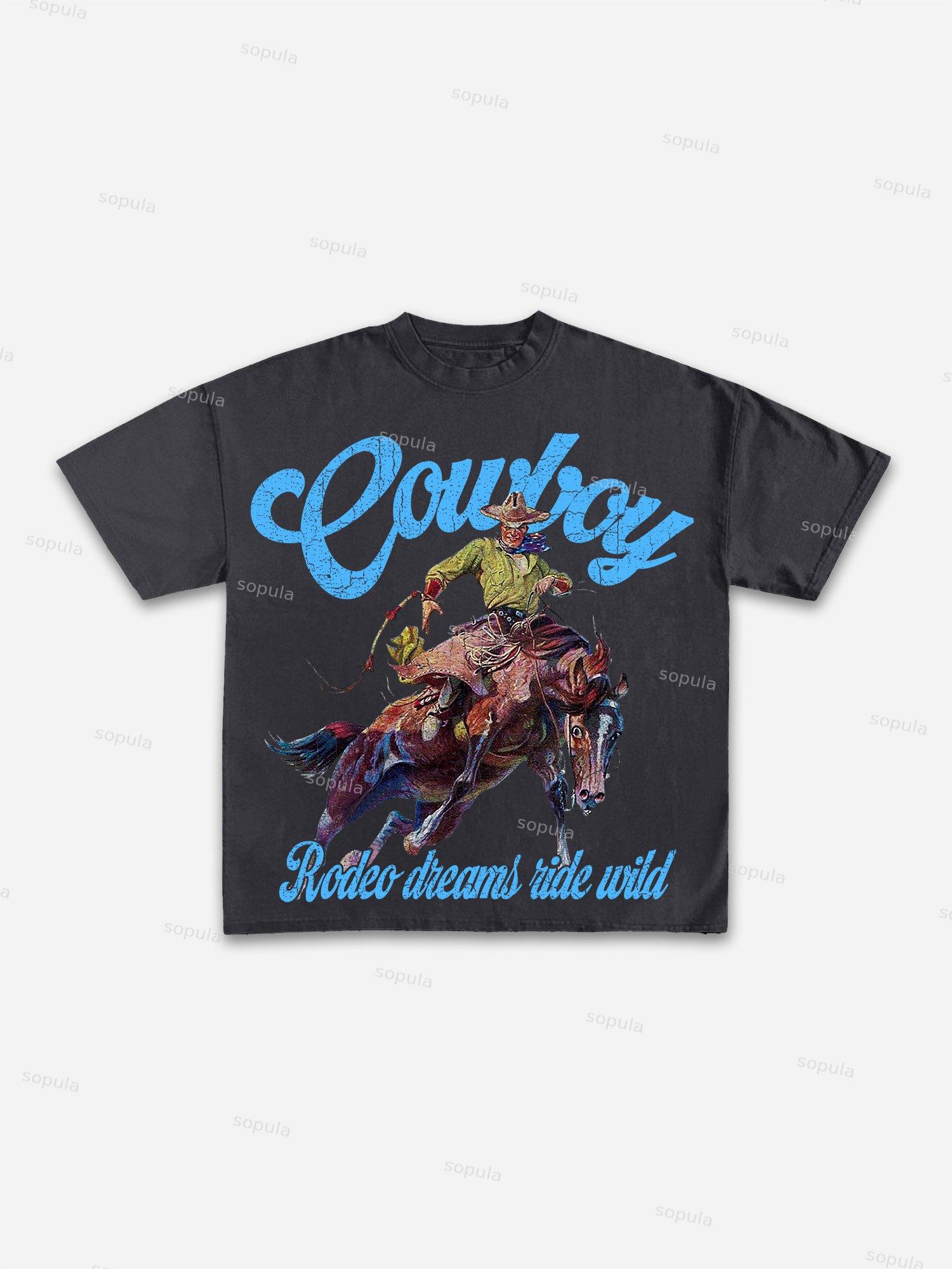 Three Popes Gospel Of John Vintage Graphic Cotton T-shirt Product Image