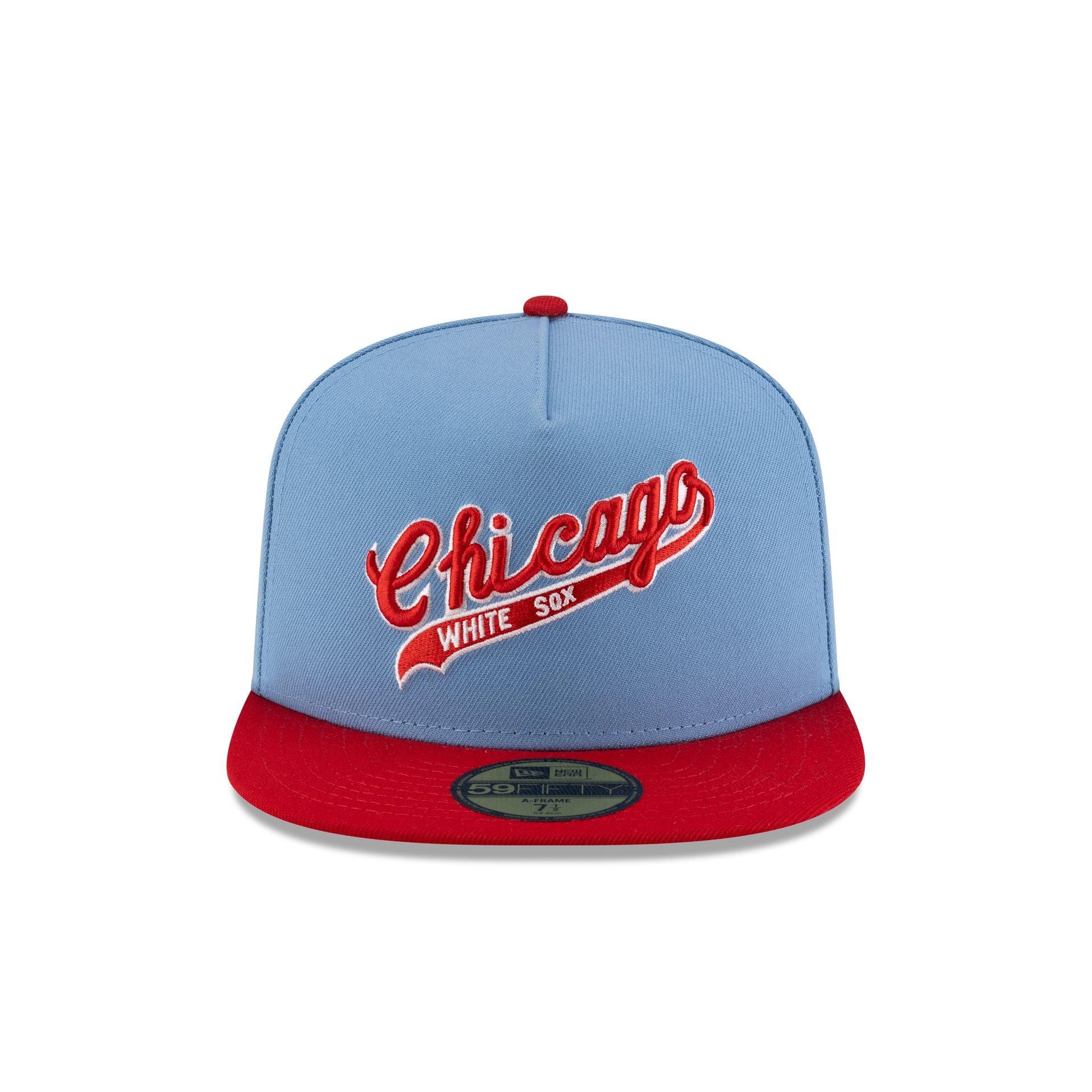 Just Caps Sky Blue Chicago White Sox 59FIFTY A-Frame Fitted Hat Male Product Image