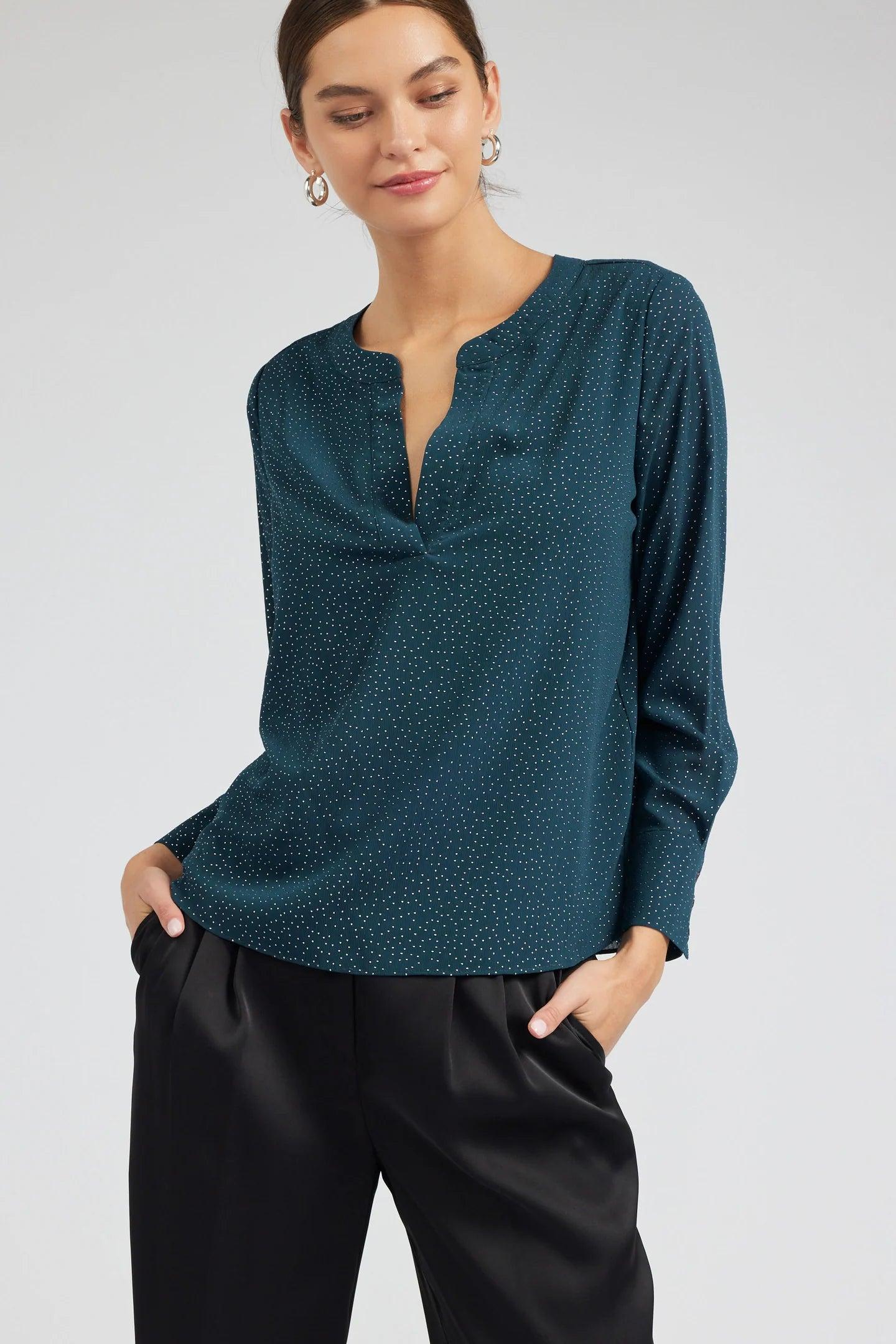 Mandarin Collar Top Product Image