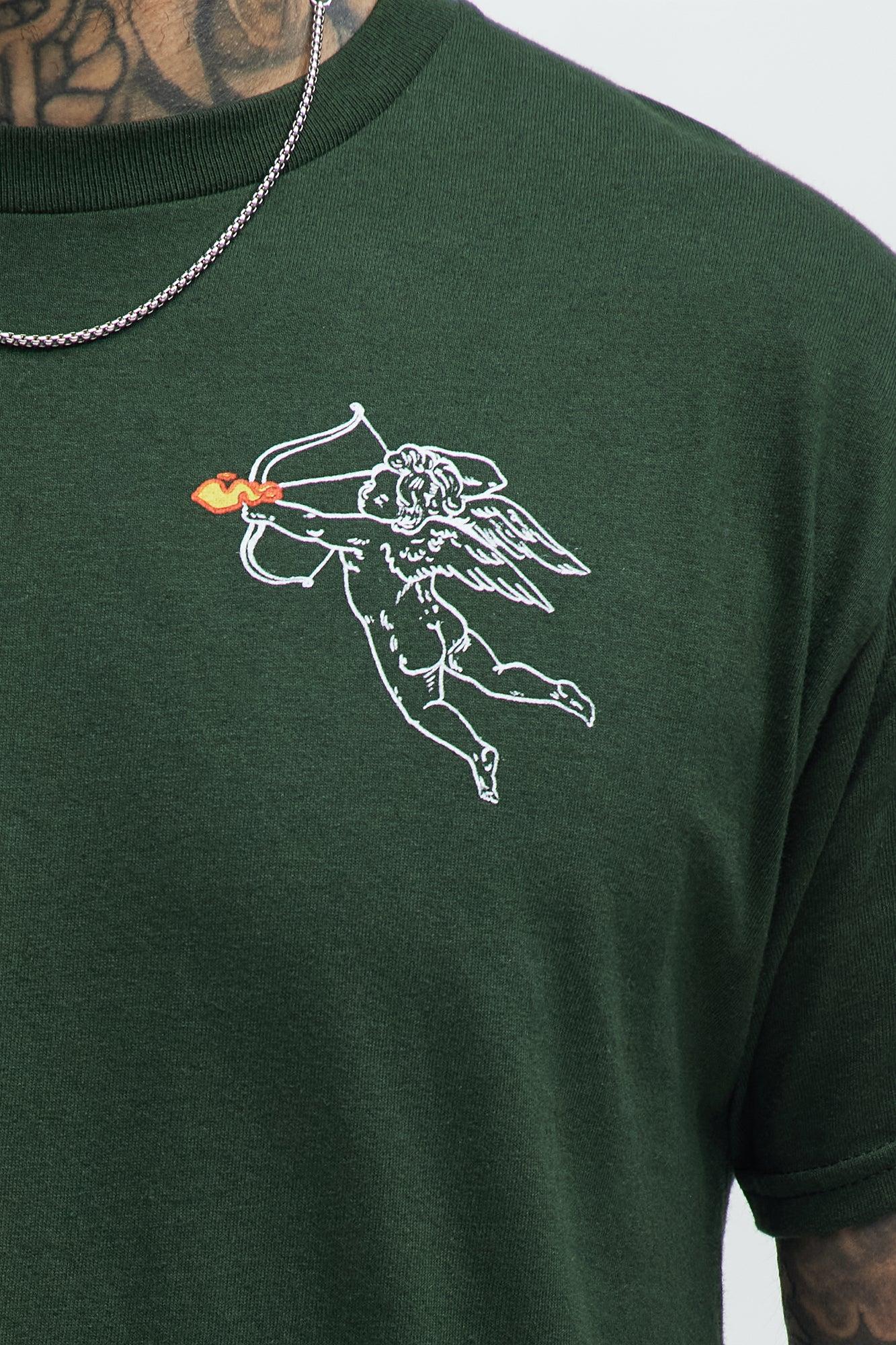 Luxury Is Hype Short Sleeve Tee - Hunter Green Product Image