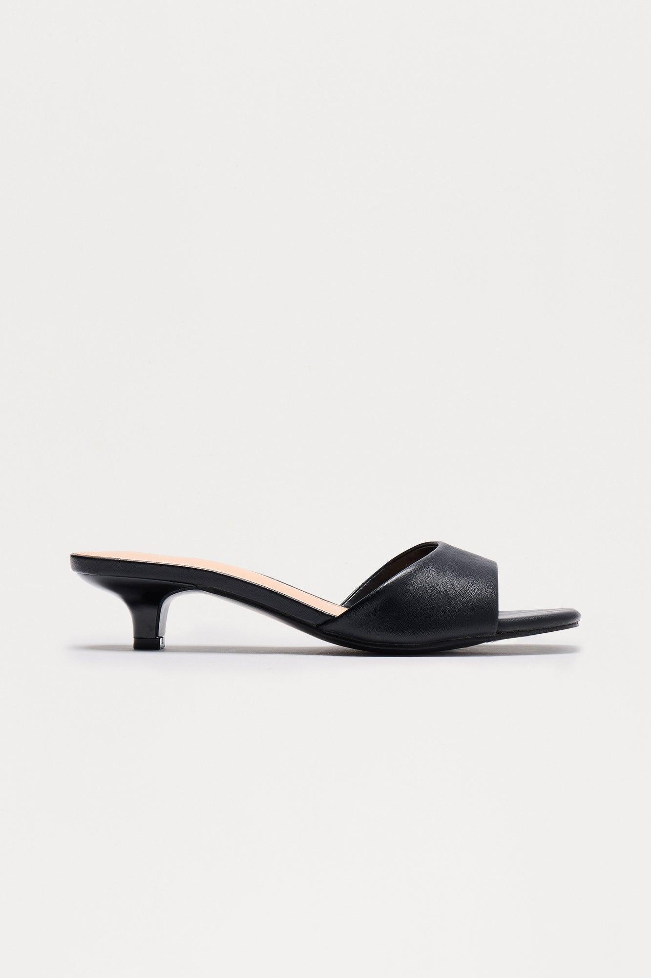 Day Outing Kitten Heels - Black Female Product Image