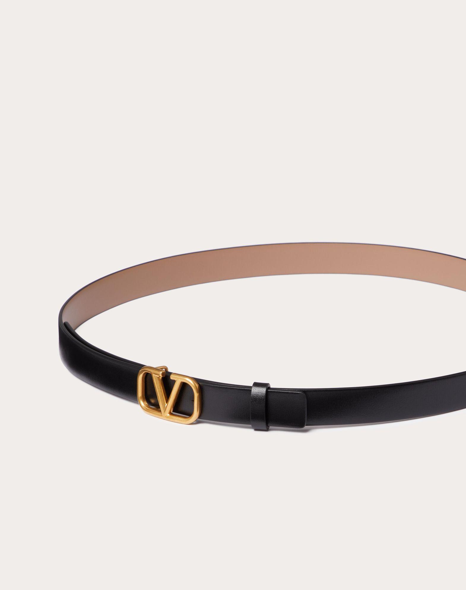 Reversible Vlogo Signature Belt In Glossy Calfskin 20 Mm Product Image
