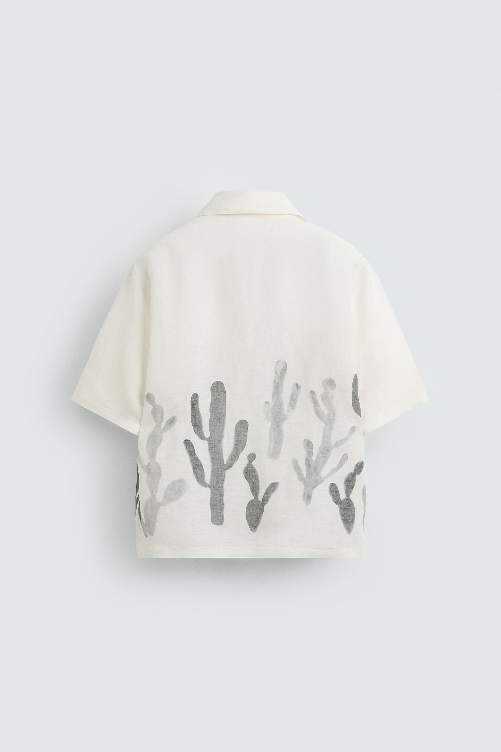 LINEN - VISCOSE CACTUS SHIRT Product Image
