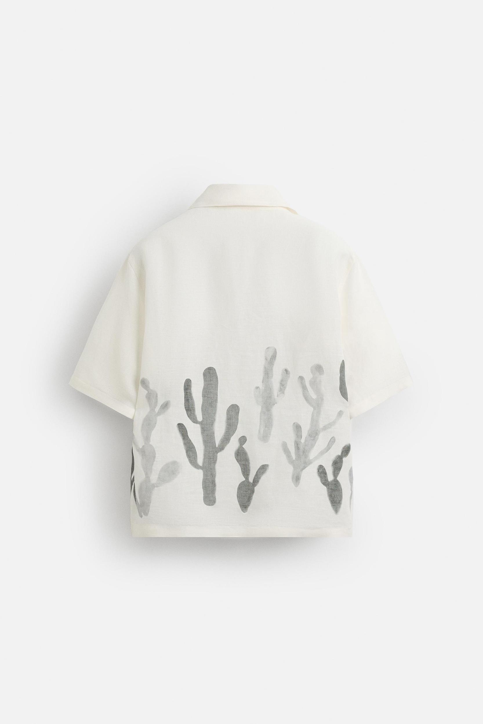 LINEN - VISCOSE CACTUS SHIRT Product Image
