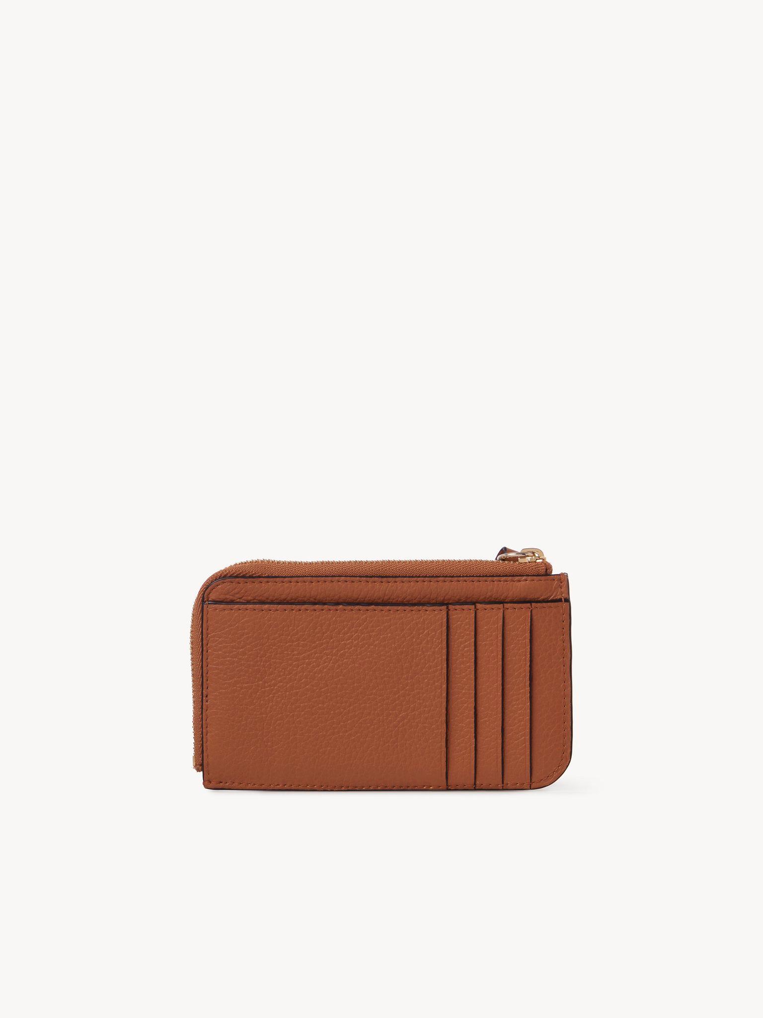 Alphabet wallet in grained leather Product Image
