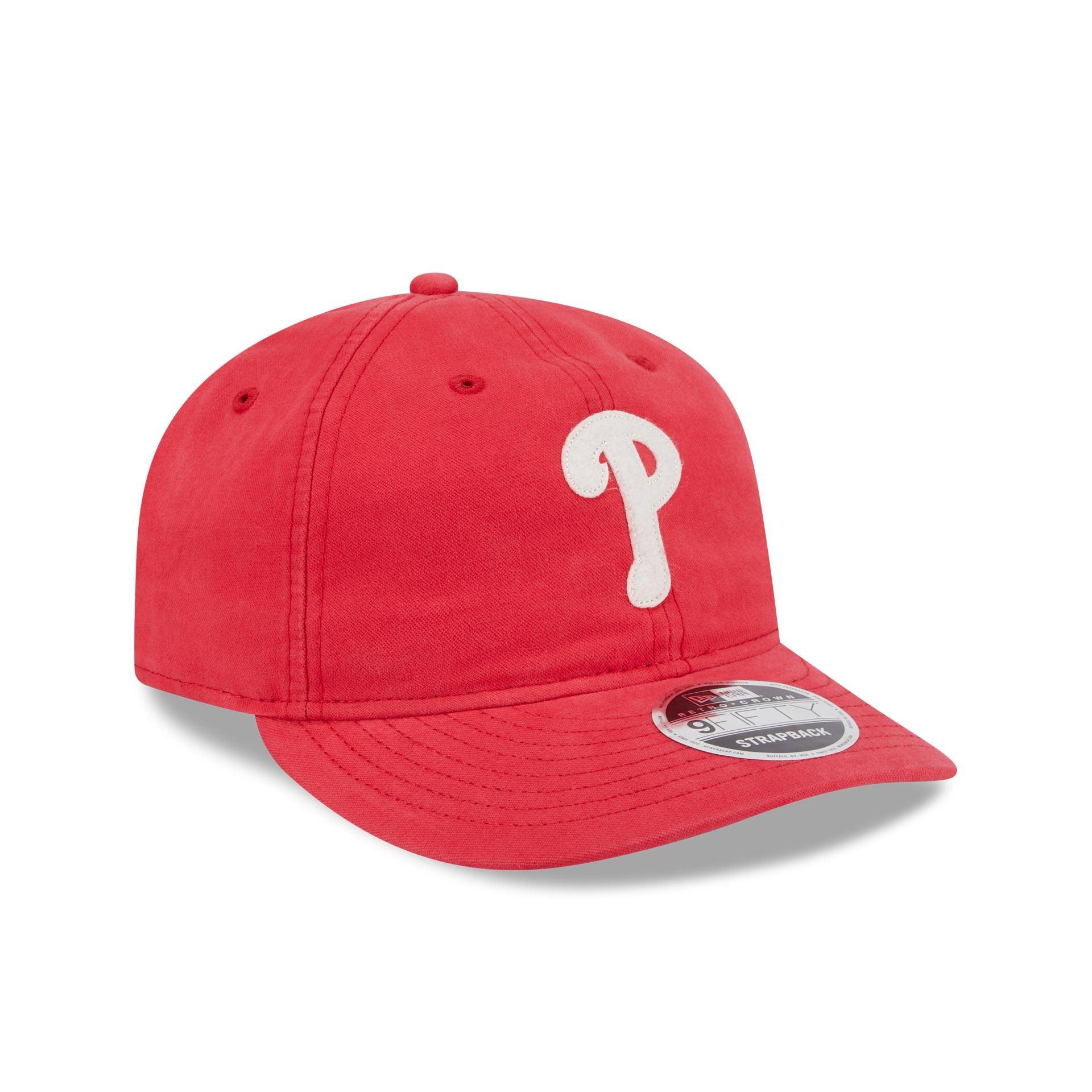 Philadelphia Phillies Canvas Felt Retro Crown 9FIFTY Strapback Hat Male Product Image