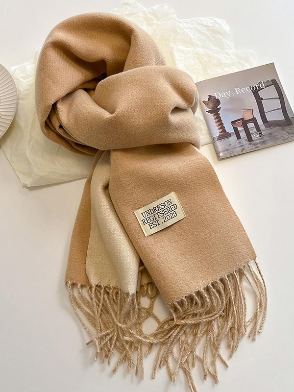 Keep Warm Tasseled Shawl&Scarf Product Image