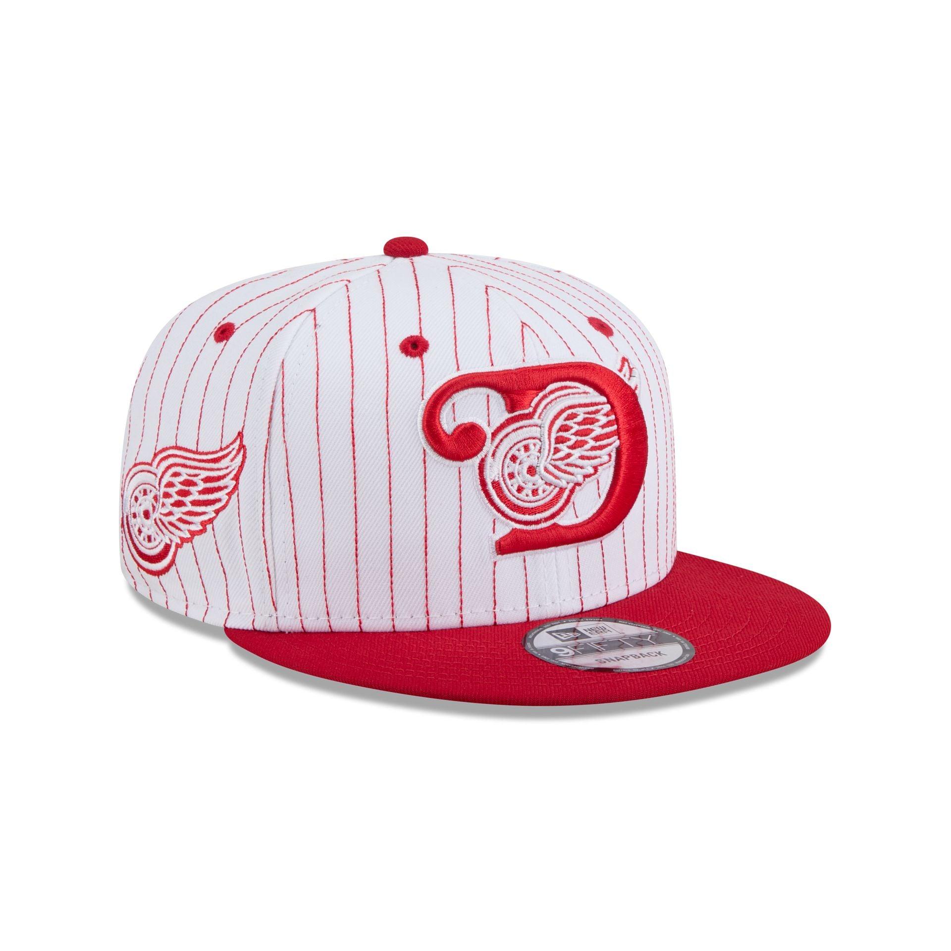 Detroit Red Wings Deceptor Pinstripe 9FIFTY Snapback Hat Male Product Image