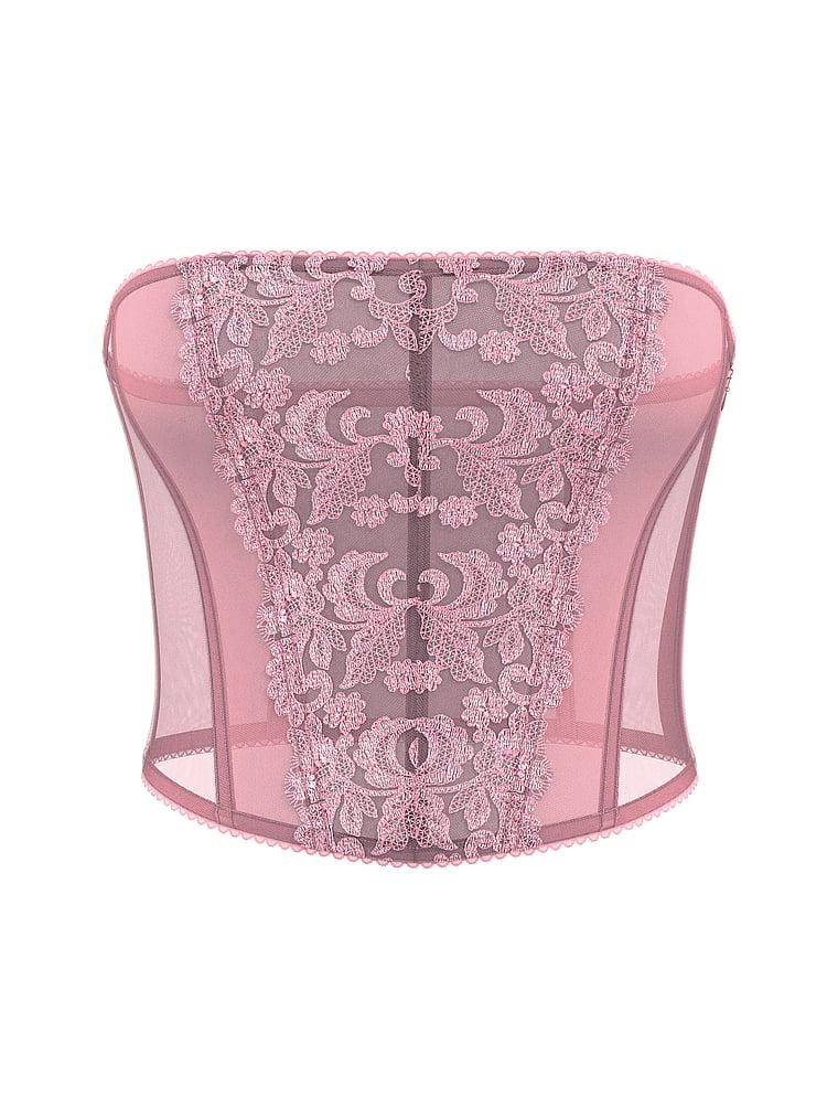 Vintage Blossom Strapless Corset Top Product Image