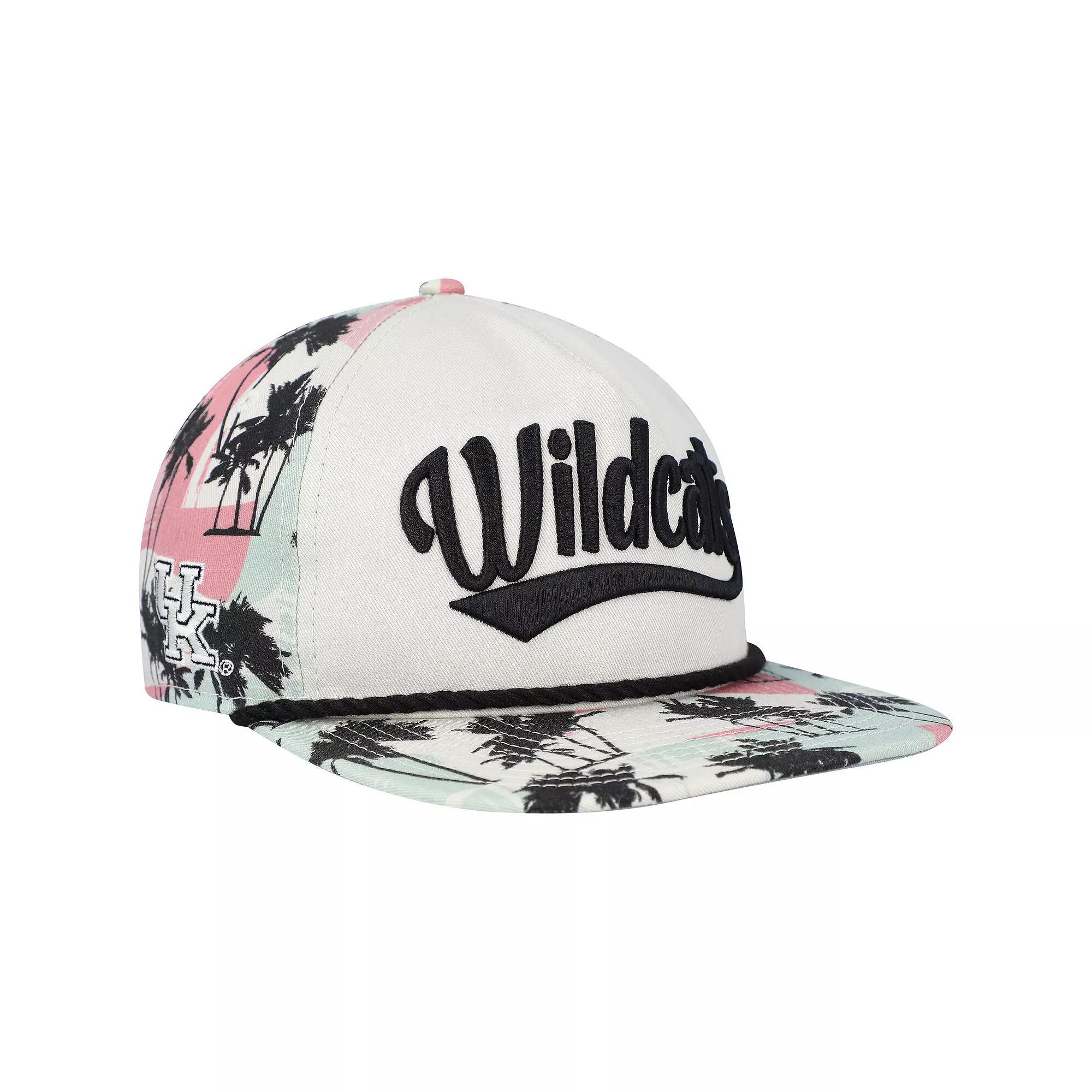 Men's New Era Cream Kentucky Wildcats High Tide Golfer Snapback Hat, Beige Product Image