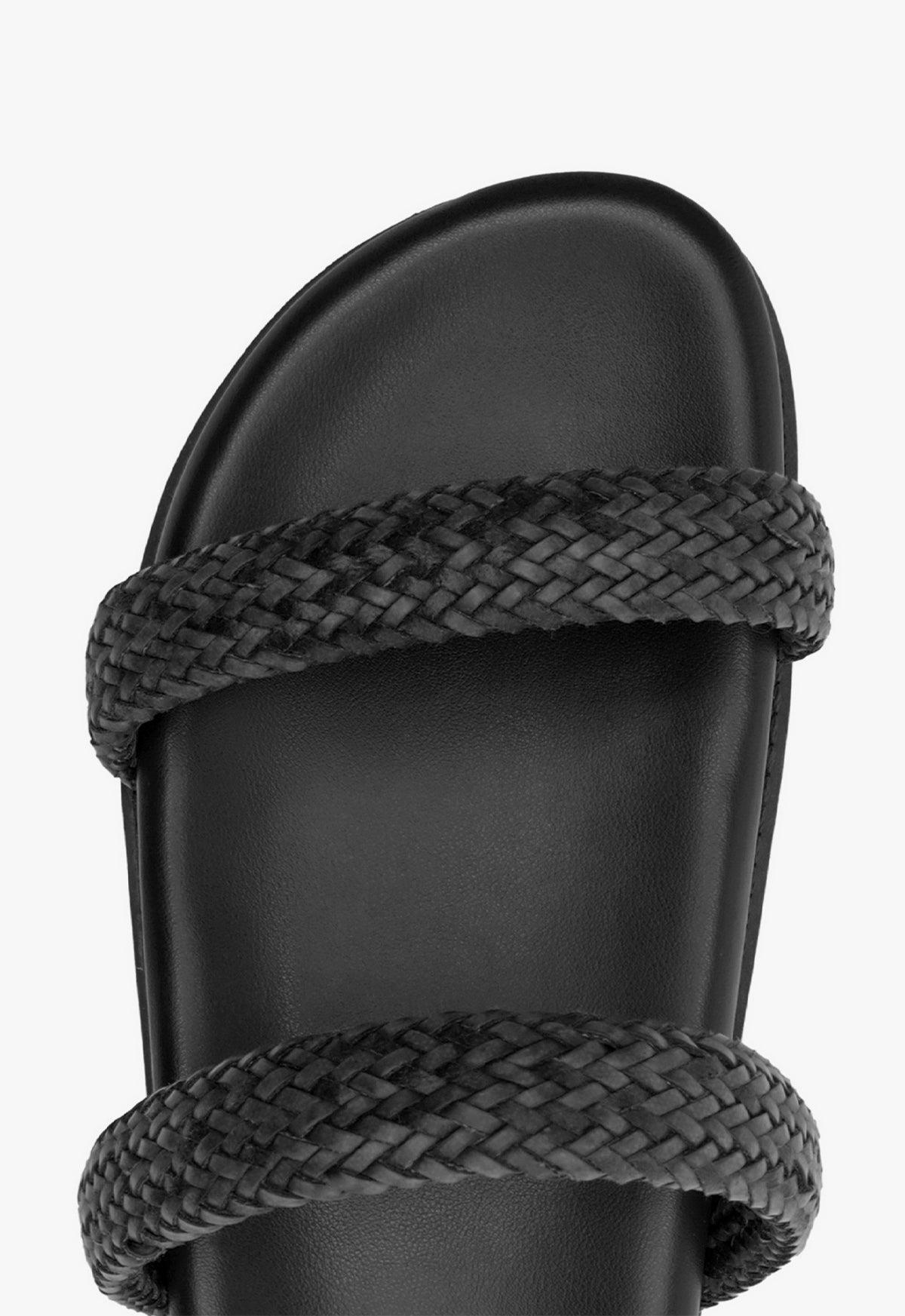 Ruby Black Sporty Sandal Product Image