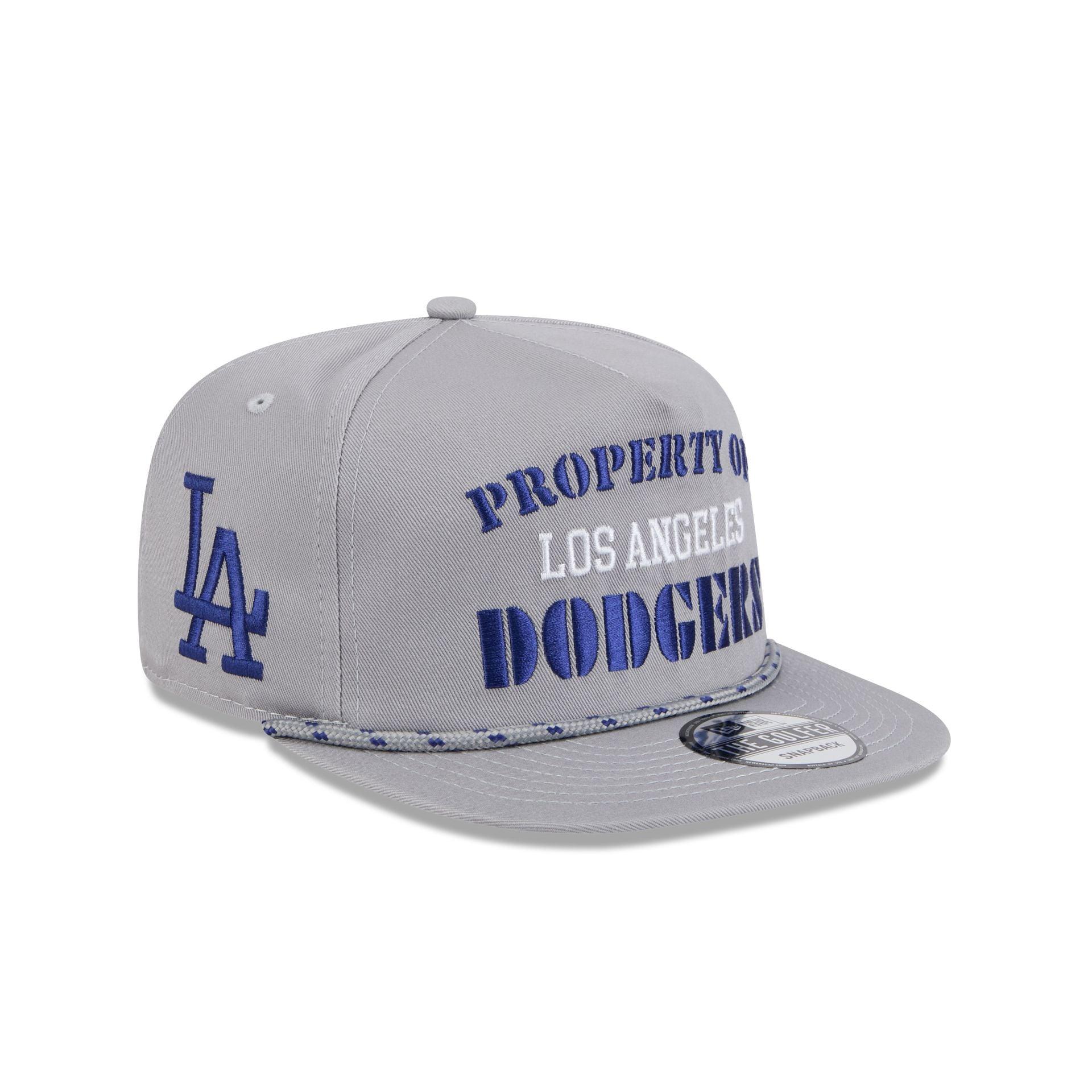 Los Angeles Dodgers Vintage Gray Rope Golfer Hat Male Product Image