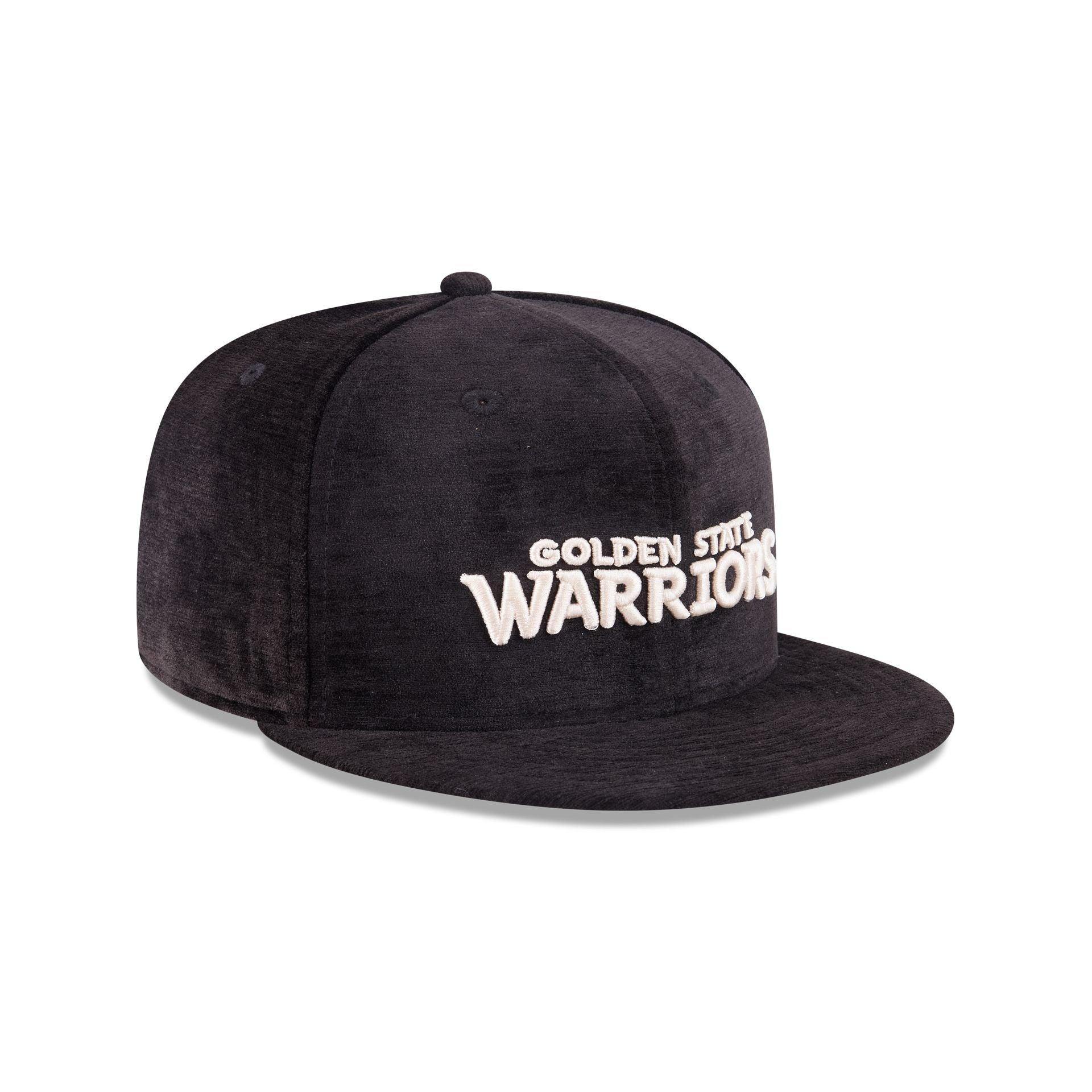 Golden State Warriors Black Velvet 59FIFTY Fitted Hat Male Product Image