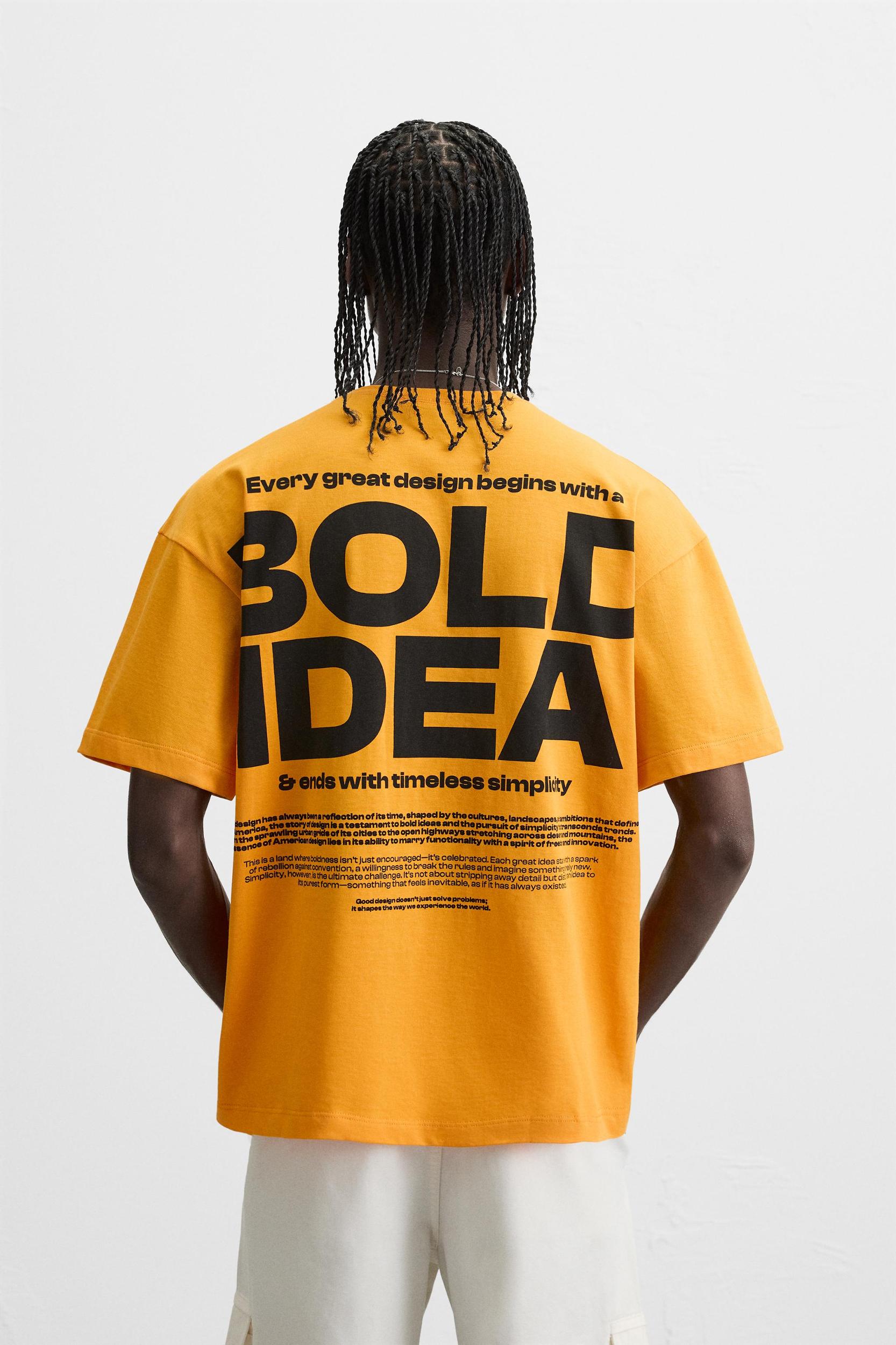 PRINTED TEXT T-SHIRT Product Image