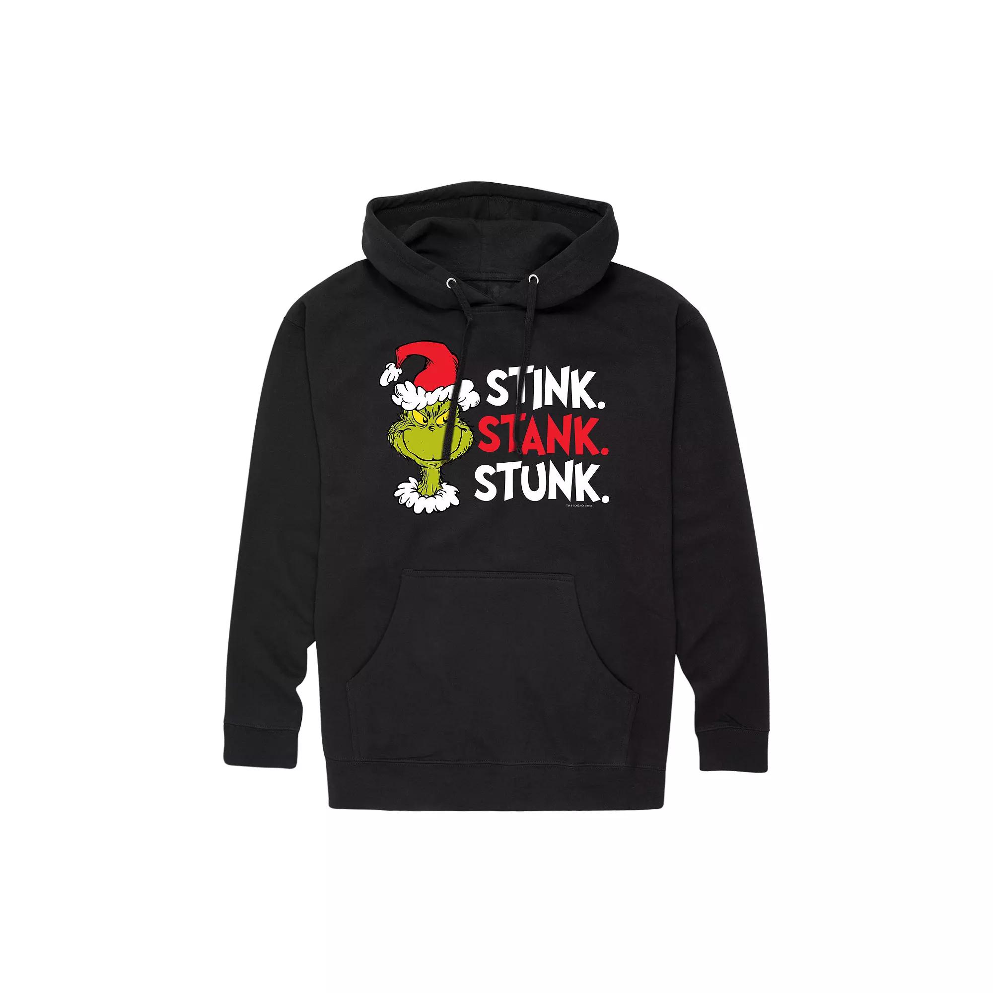 Men's Dr. Seuss Grinch Stink Stank Stunk Graphic Hoodie,  Product Image