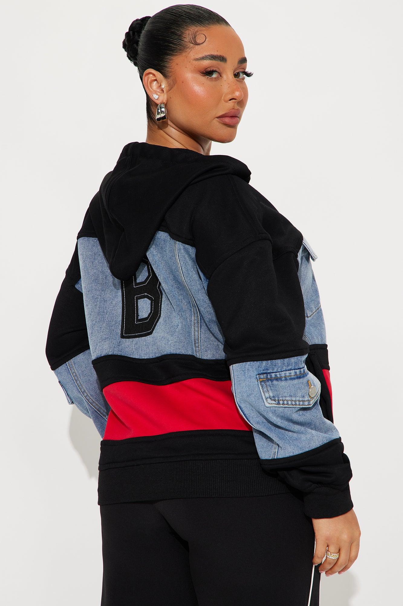 Street Smart Mix Media Jacket - Black/combo Product Image