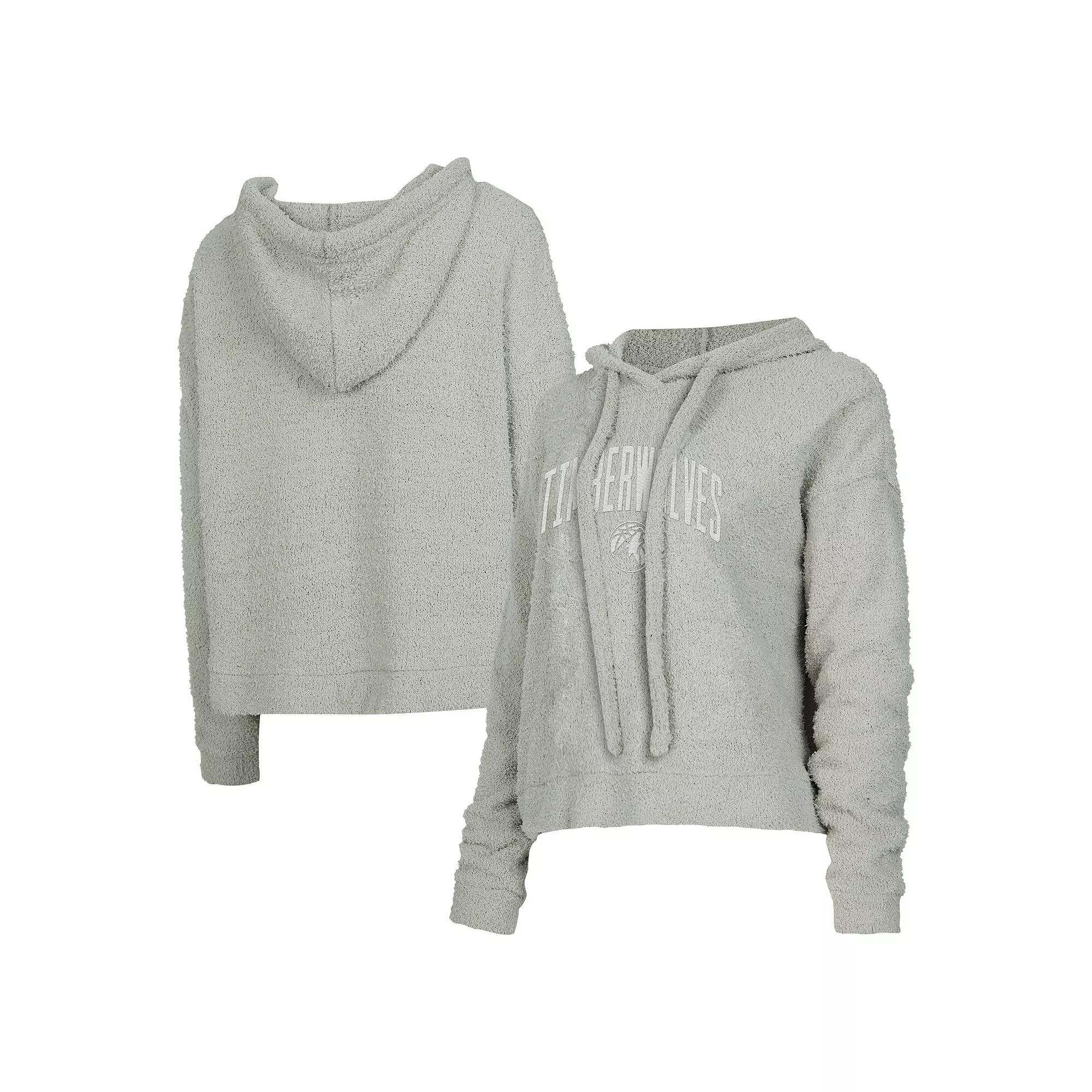 Women's Concepts Sport Gray Minnesota Timberwolves Ventura Comfy Pullover Hoodie,  Product Image