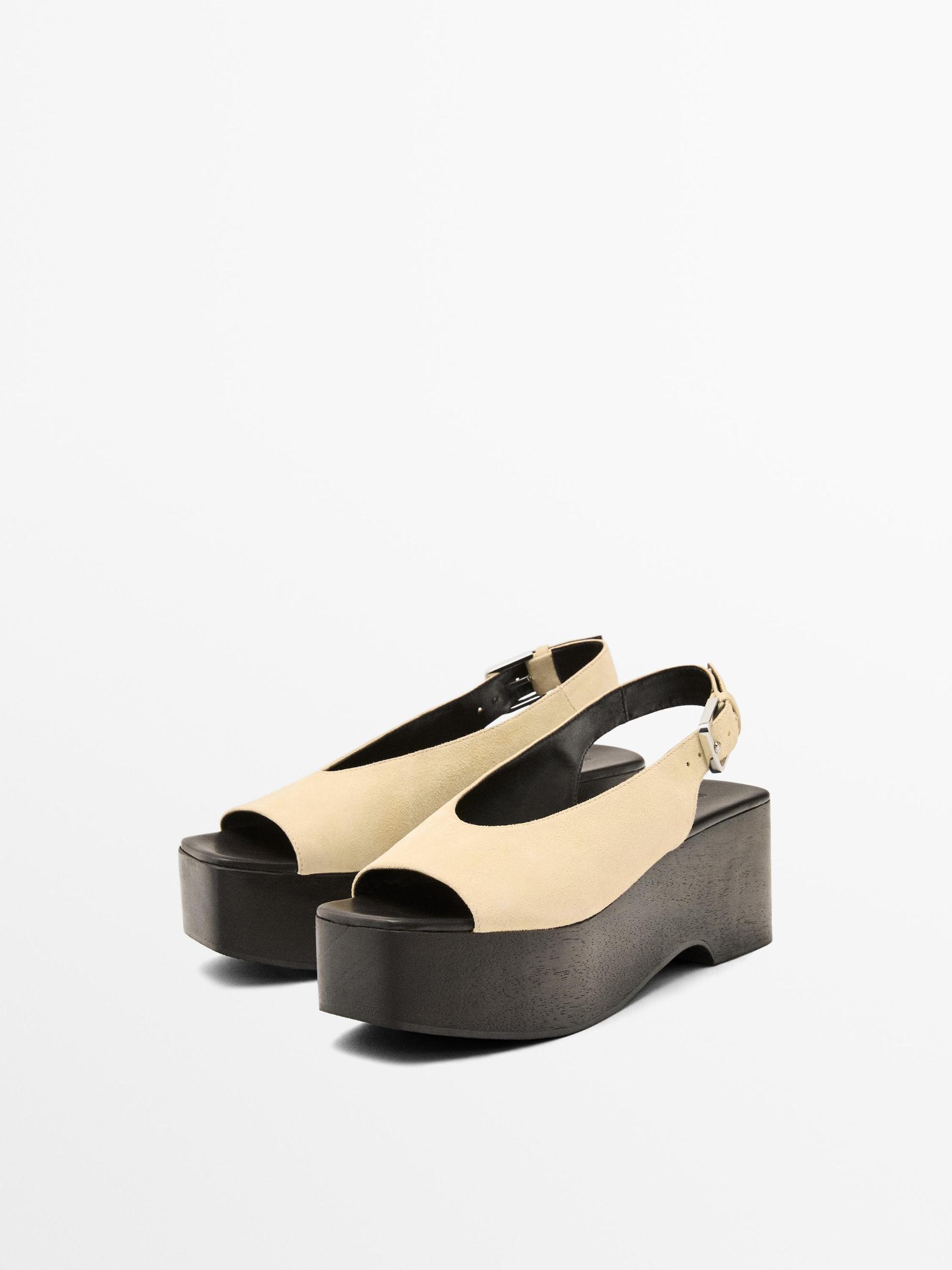 Wooden mule wedges Product Image