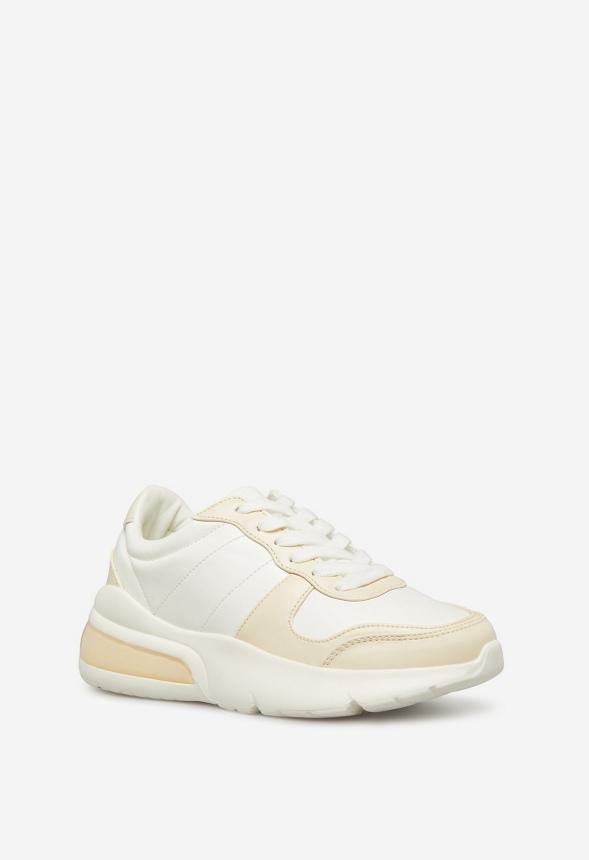 JustFab Margaux Platform Loafer Pump Womens Black/ White Size 8.5 Product Image