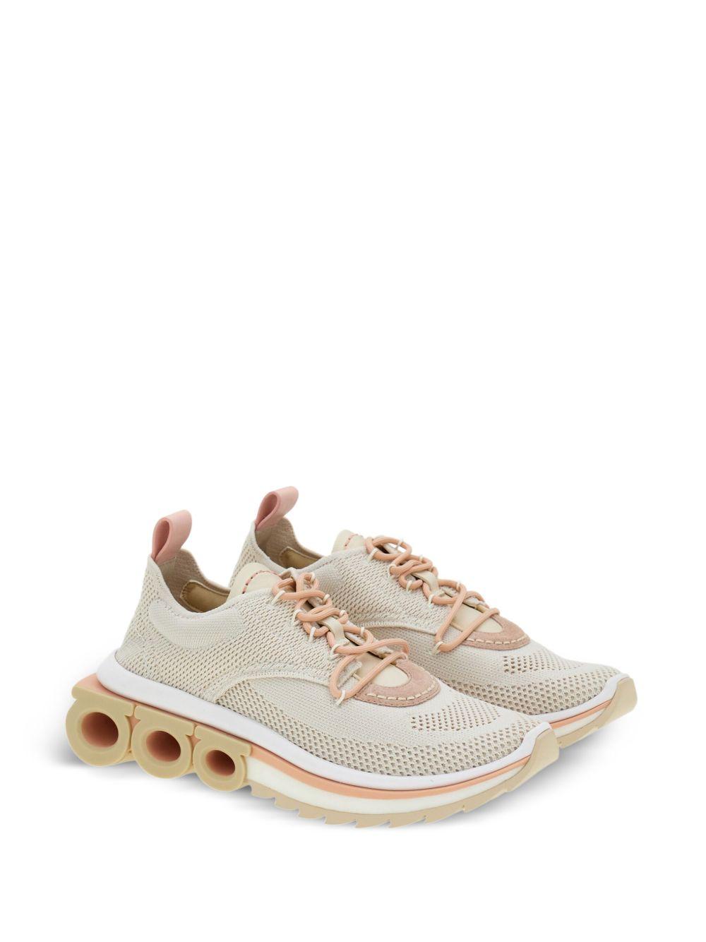 Gancini panelled sneakers Product Image
