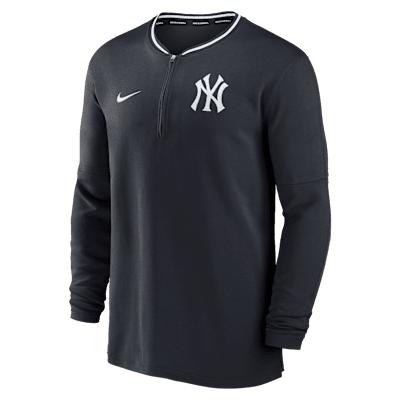 New York Yankees Authentic Collection Nike Mens Dri-FIT MLB 1/2-Zip Long-Sleeve Top | 014G194NNK-2G4 Product Image