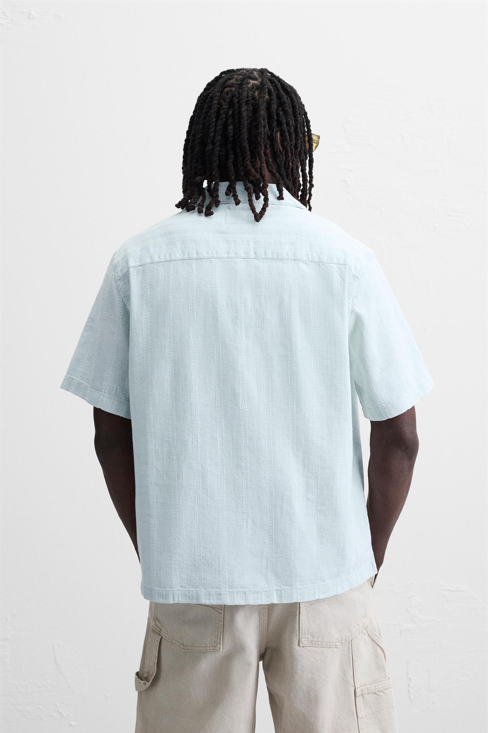 JACQUARD STRIPED SHIRT Product Image