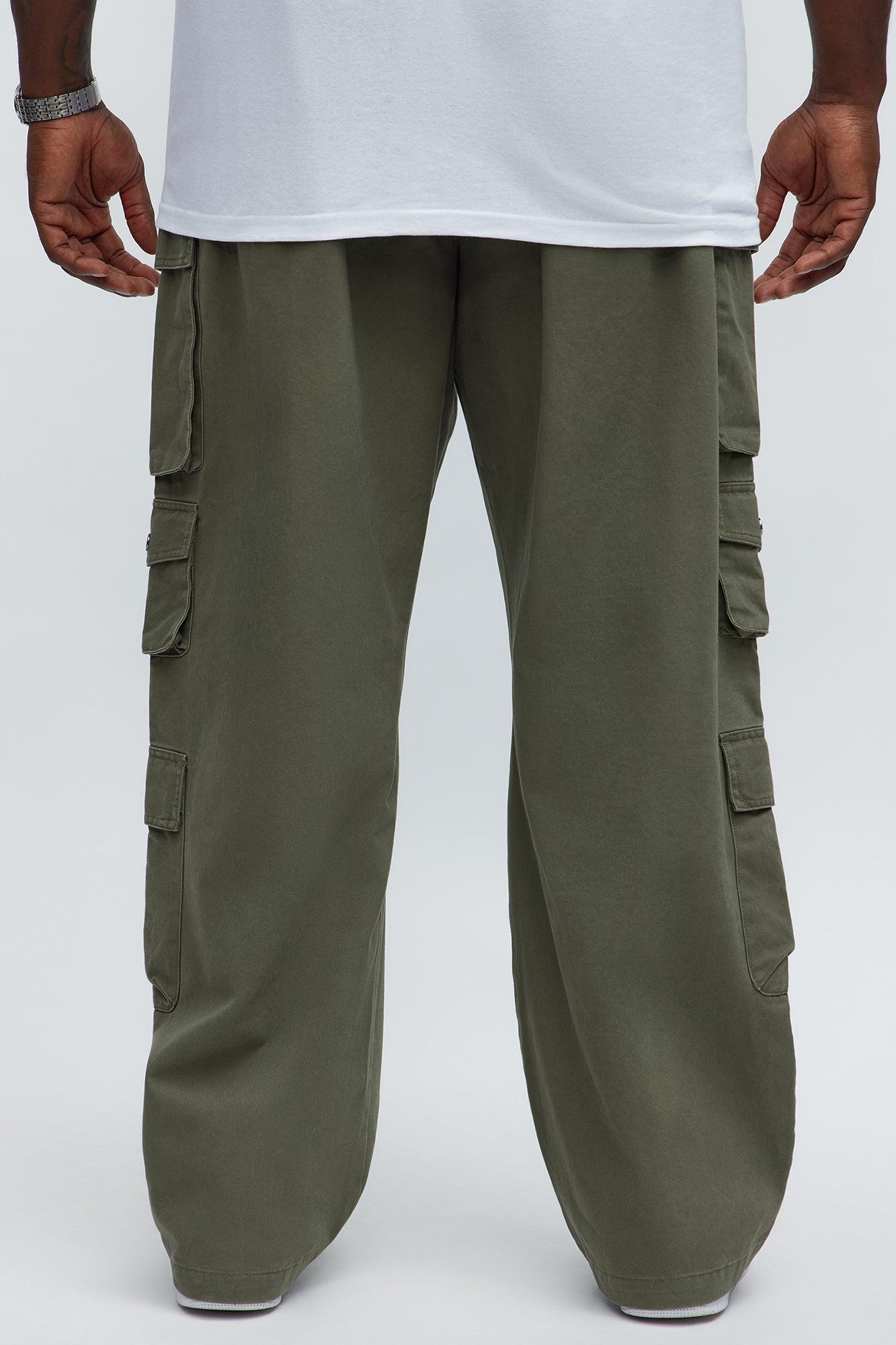 Straight Void Runner Cargo Pants - Olive Male Product Image