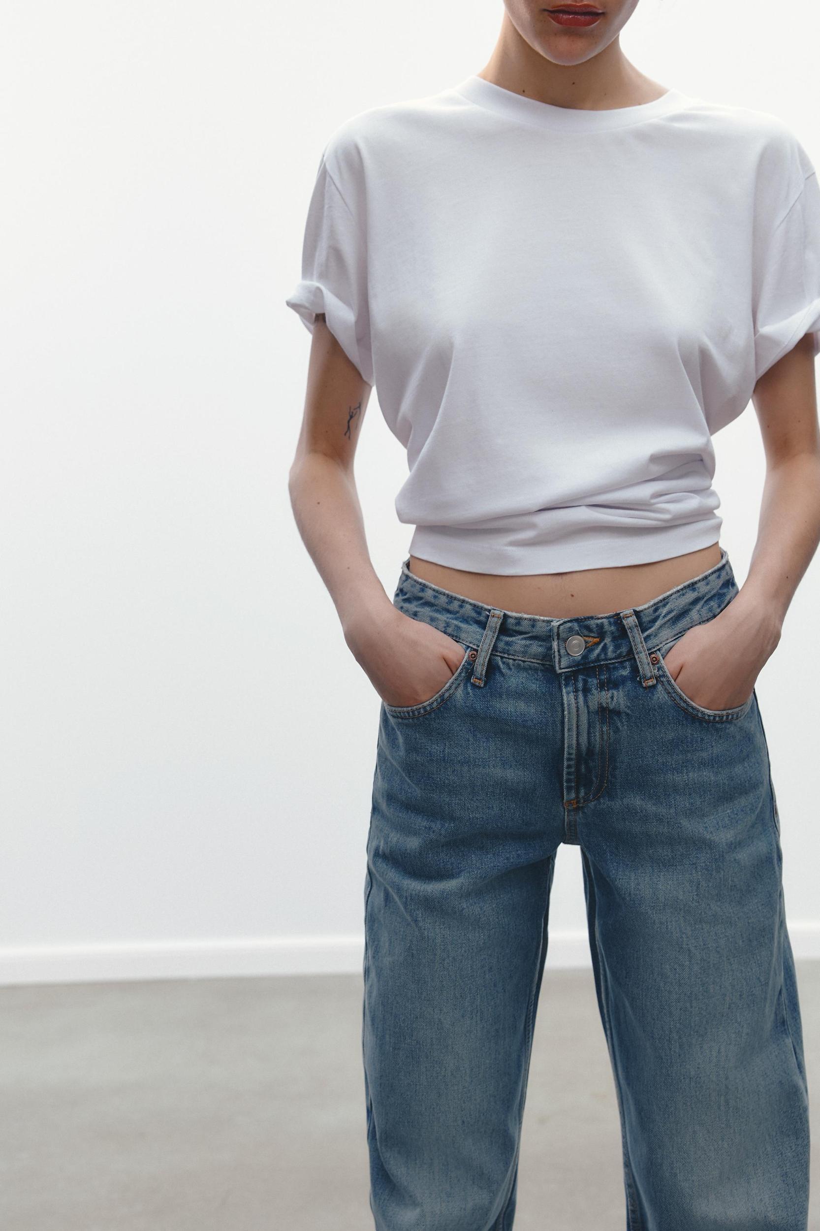 TRF MID-RISE WIDE LEG JEANS Product Image