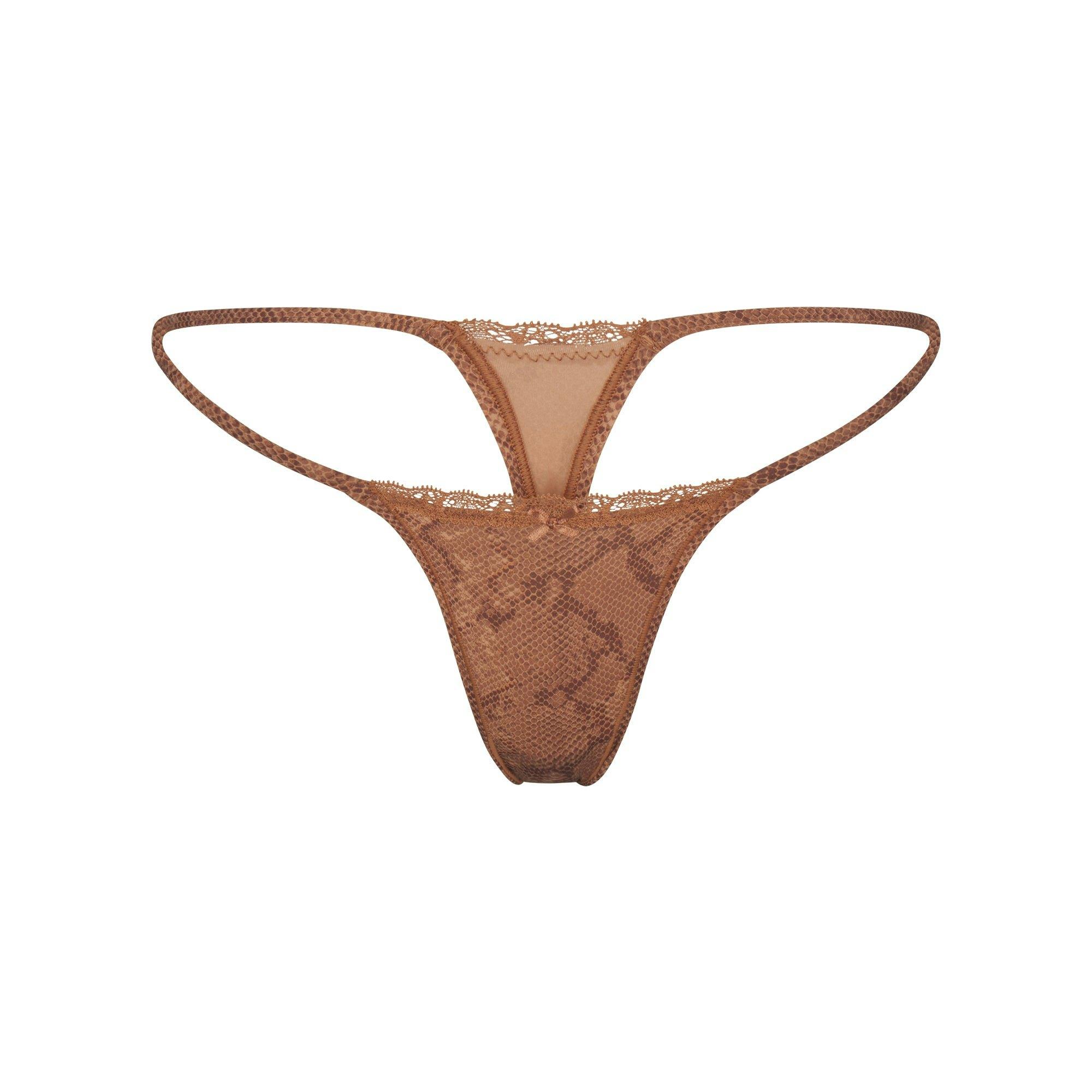 FITS EVERYBODY LACE STRING THONG 4-PACK | JASPER SNAKE MULTI Product Image