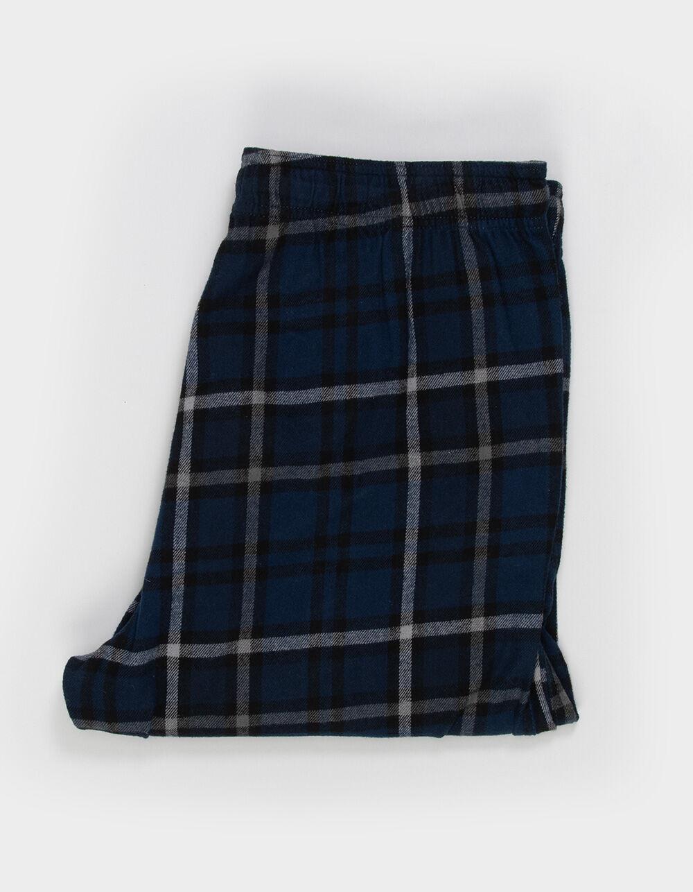 RSQ Mens Plaid Pajama Pants - WHT/GRAY Product Image