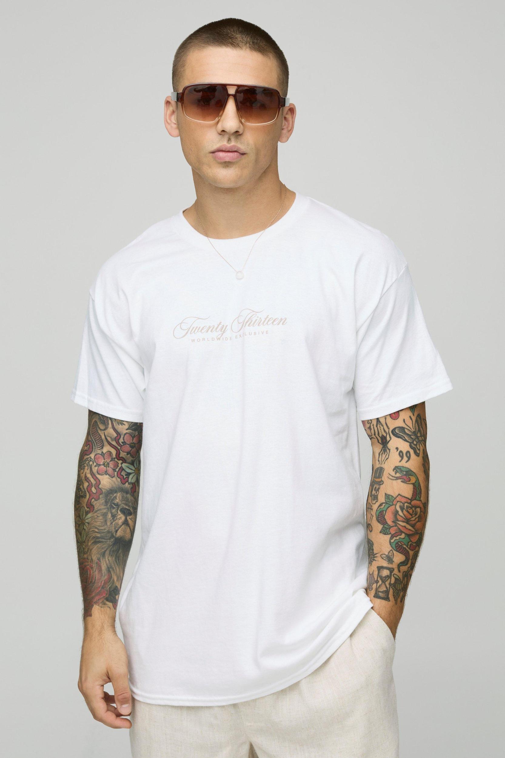 Oversized Blurred Palm Print Graphic T-Shirt | boohooMAN USA Product Image