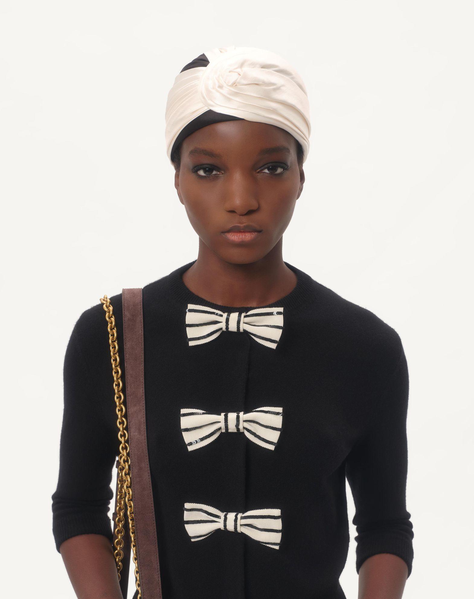 Cardigan With Embroidered Bows Product Image