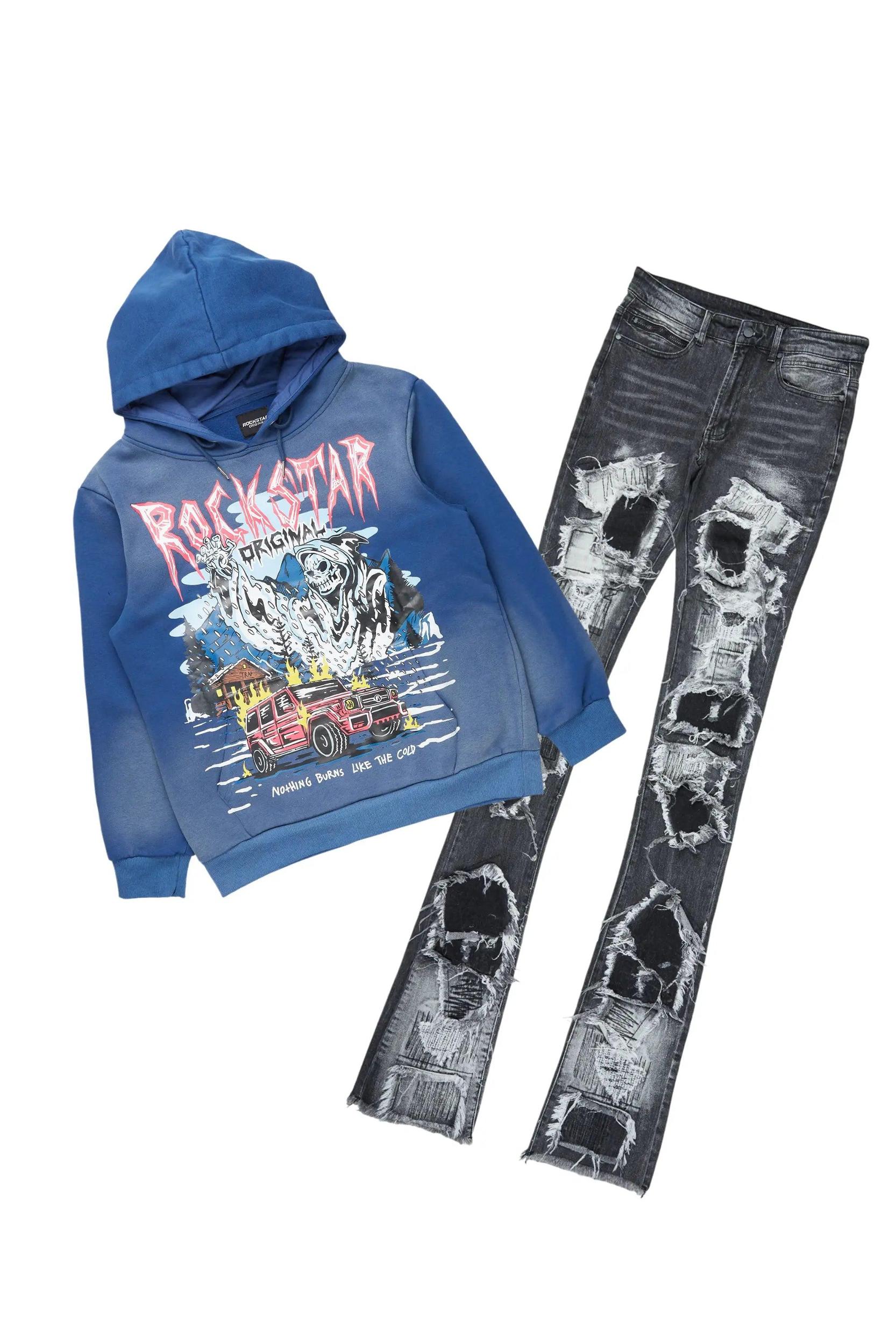 Kip Navy Hoodie/Tapestry Jean Bundle Male Product Image