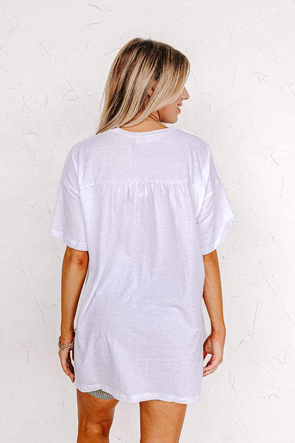 Chic And Sincere Shift Tee In White Product Image