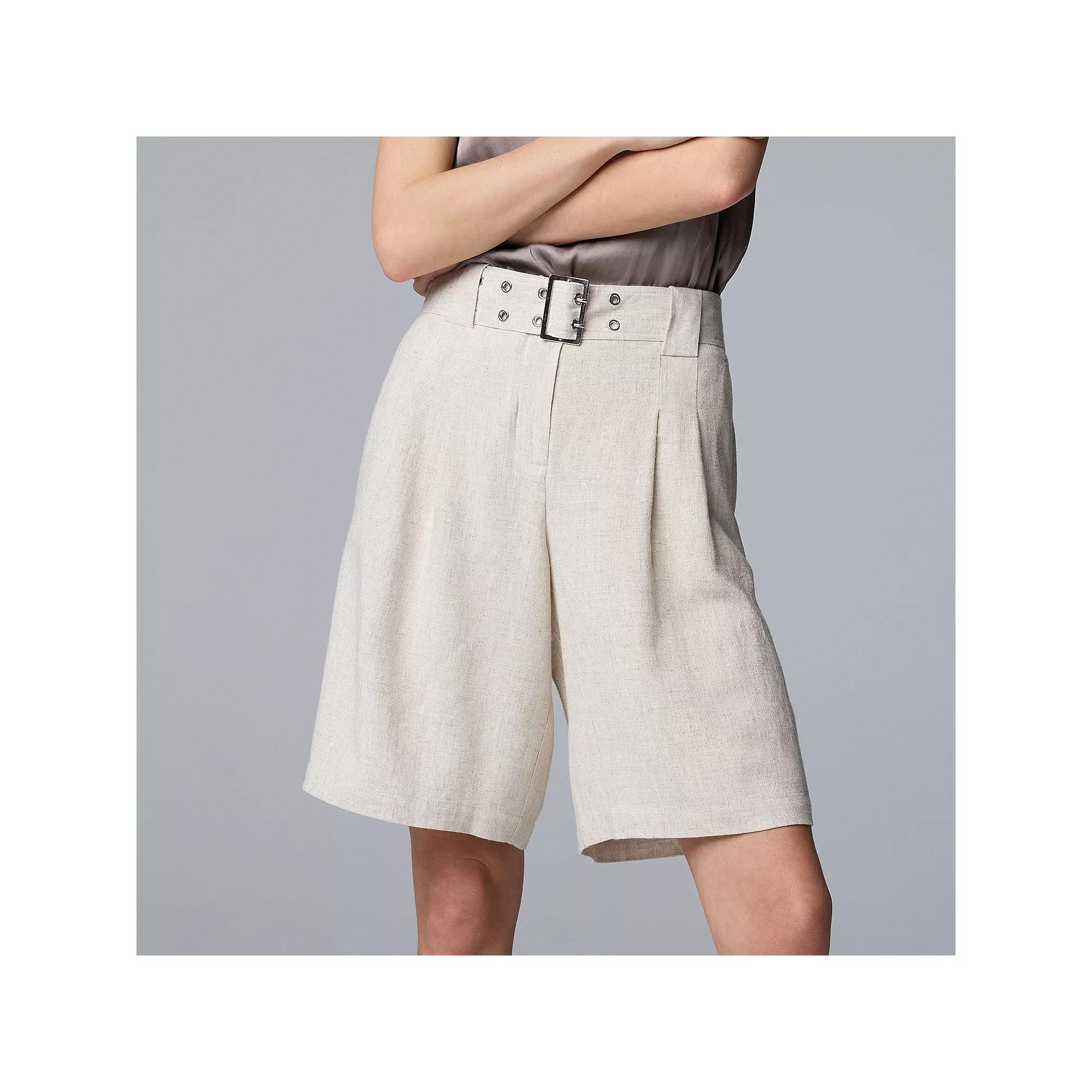 Women's Simply Vera Vera Wang Bermuda Shorts, Size: 16, Vera Flax Product Image