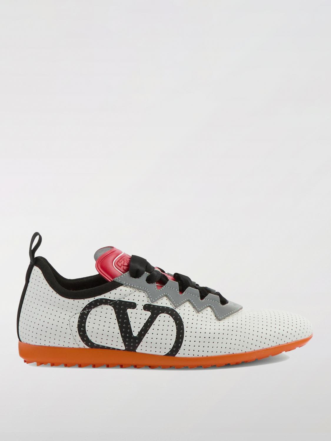 VALENTINO GARAVANI Chromathon Low-top Sneakers In Perforated Leather In Multi Product Image