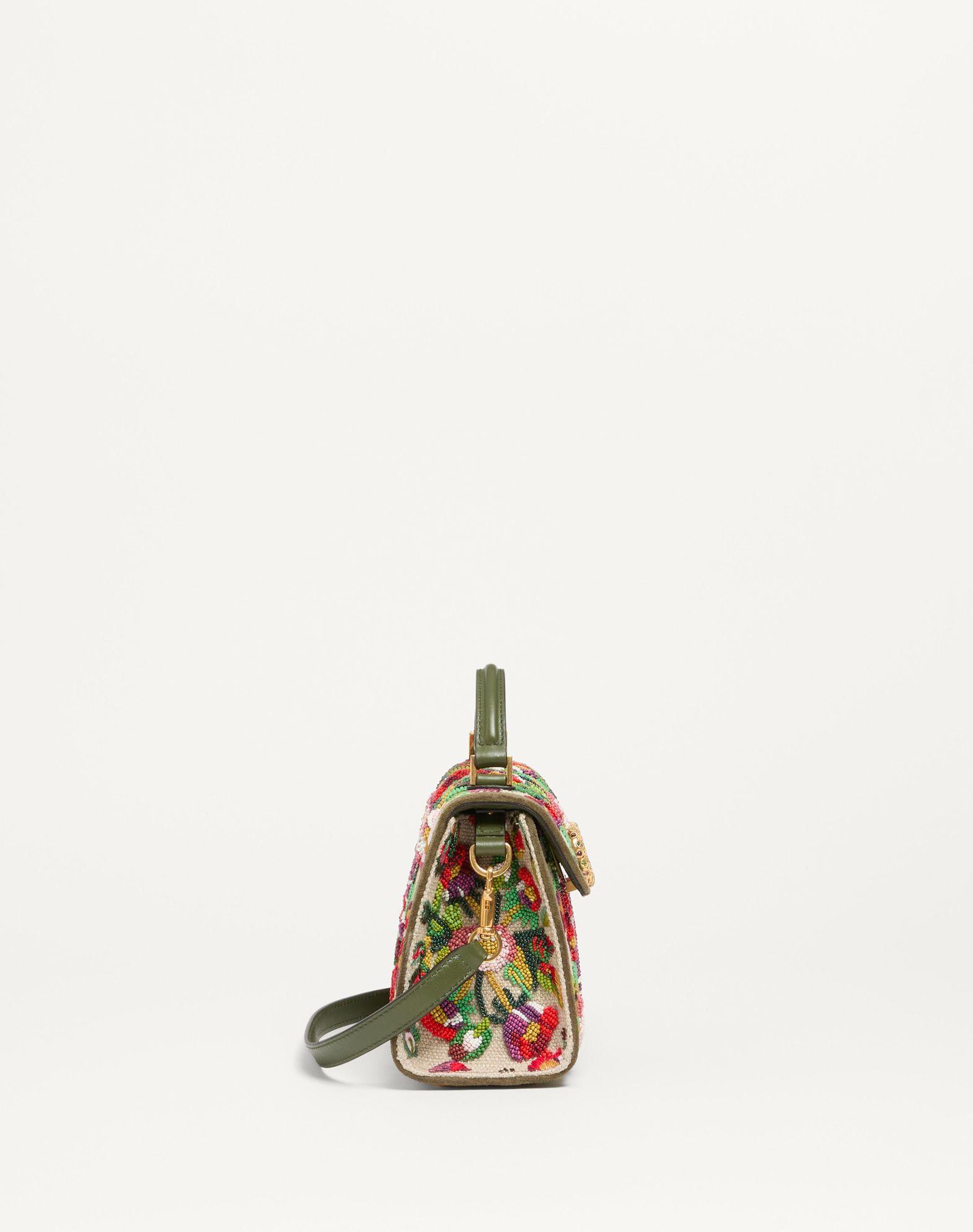 Valentino Garavani Vsling Mini Embroidered Handbag With Jewel Logo Product Image