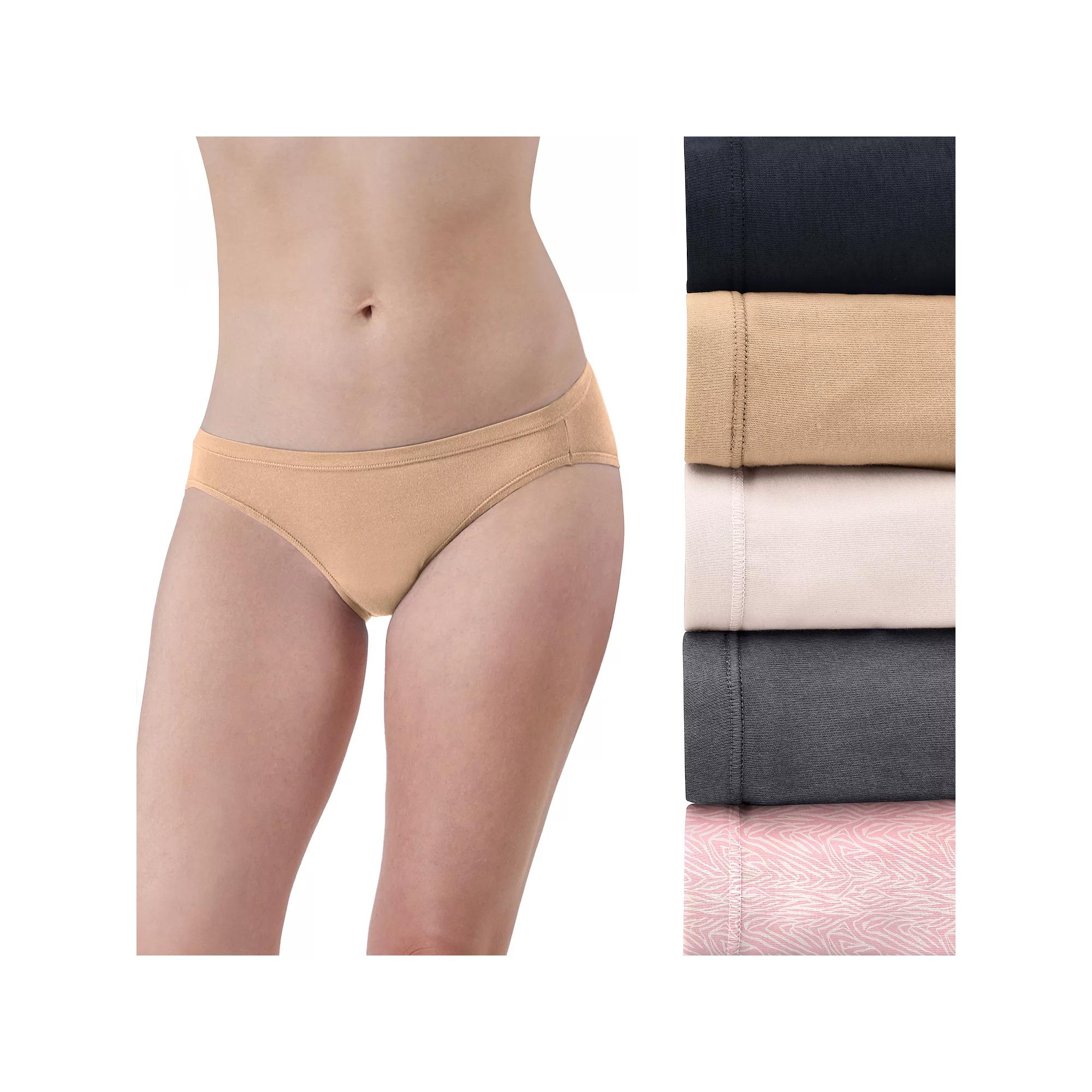 Hanes Ultimate 5-Pack ComfortSoft Stretch Bikini Underwear 42W5CS, Womens Product Image