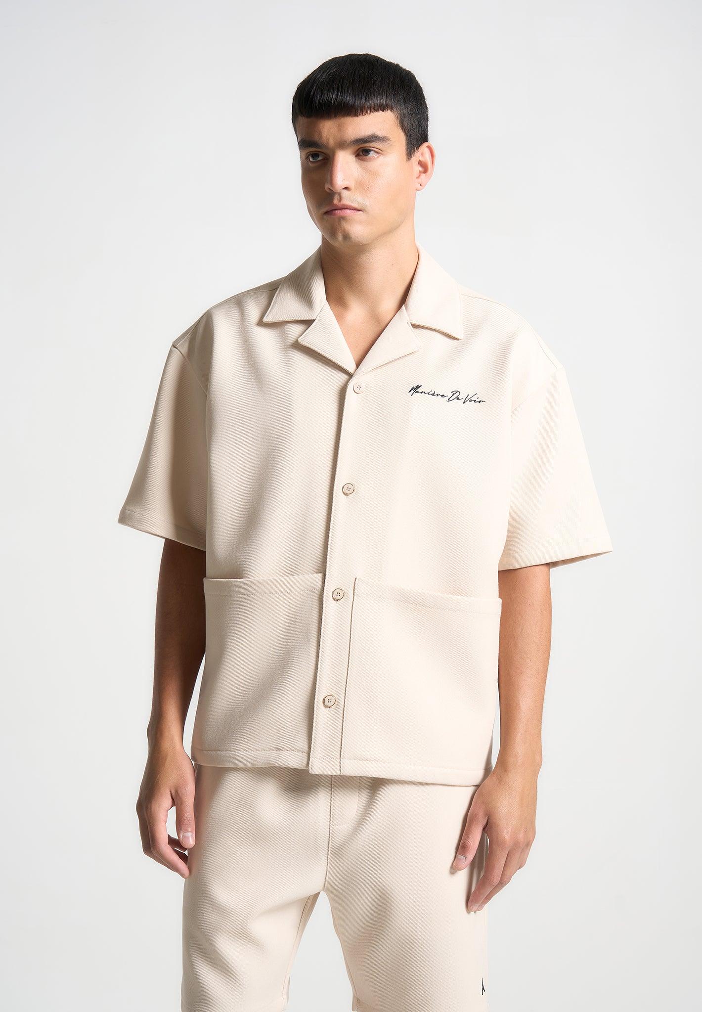 Eiffel Twill Shirt - Cream Male Product Image