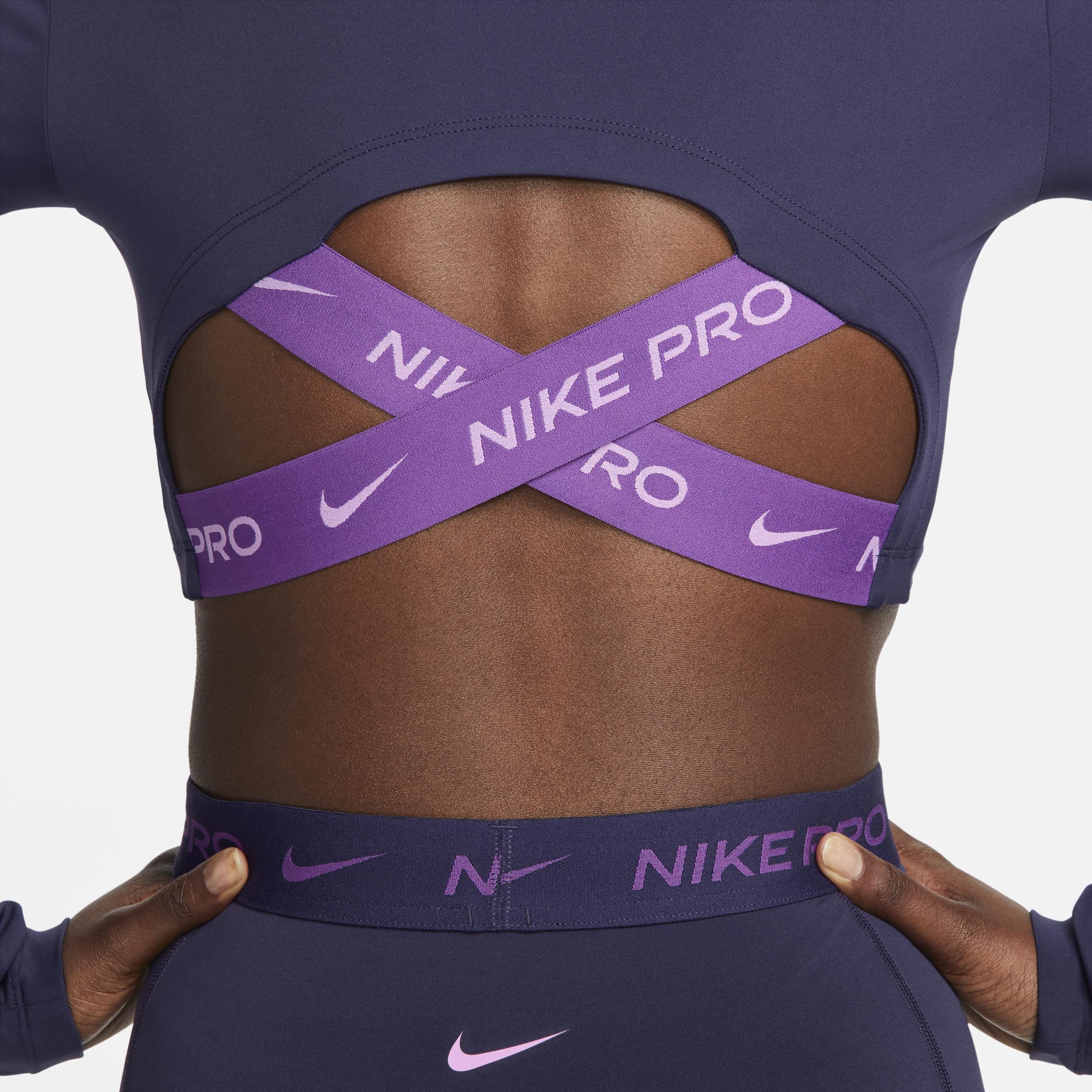 Nike Pro Dri-FIT Women's Cropped Long-Sleeve Top Product Image
