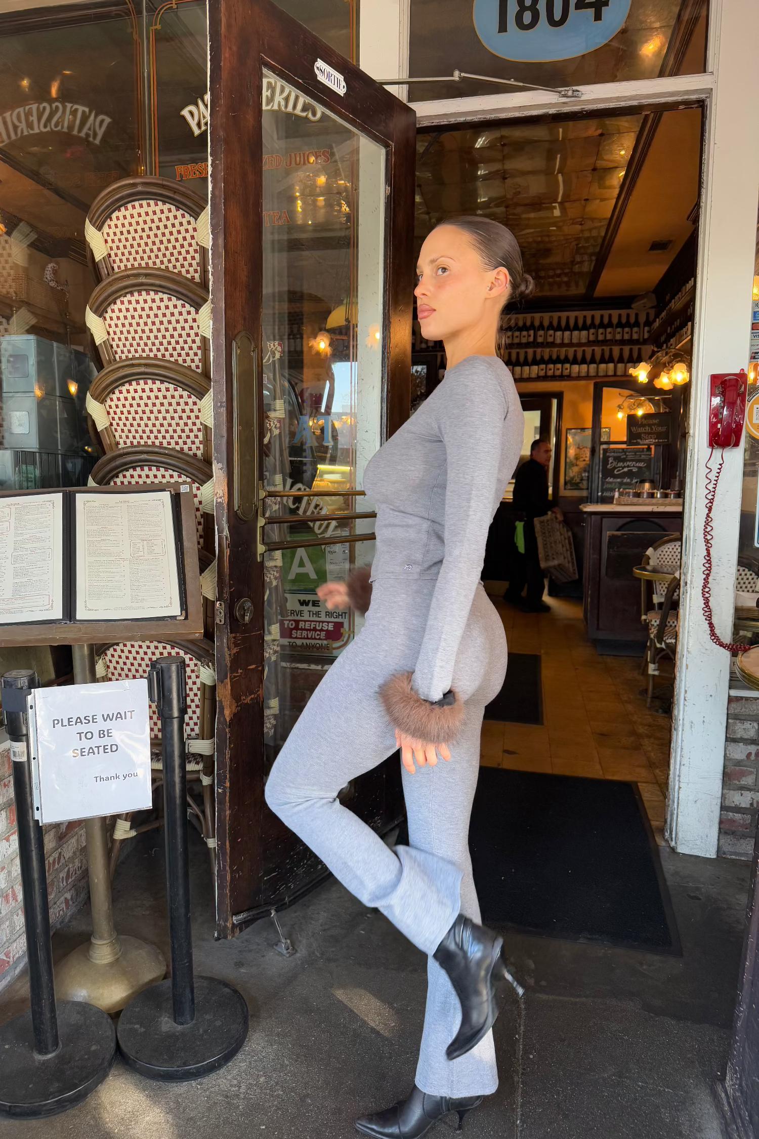 ALIA PANT - HEATHER GREY Product Image