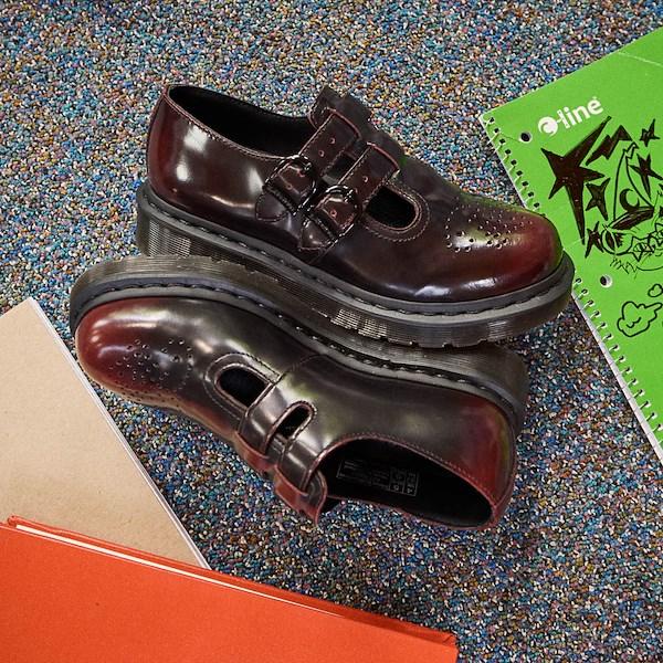 Womens Dr. Martens 8065 Mary Jane Casual Shoe - Cherry Red Product Image