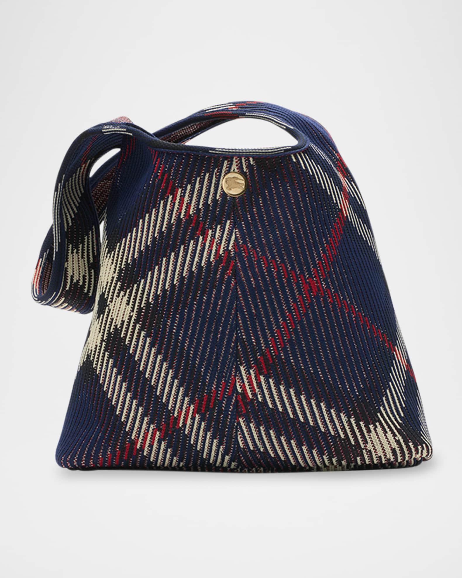 Small Check Knit Shoulder Bag Product Image