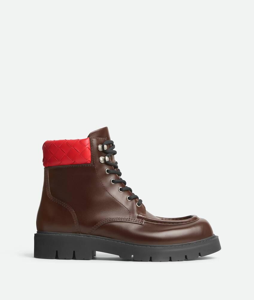 Men's Haddock Lace-Up Ankle Boot in Chocolate cherry/deep red Product Image