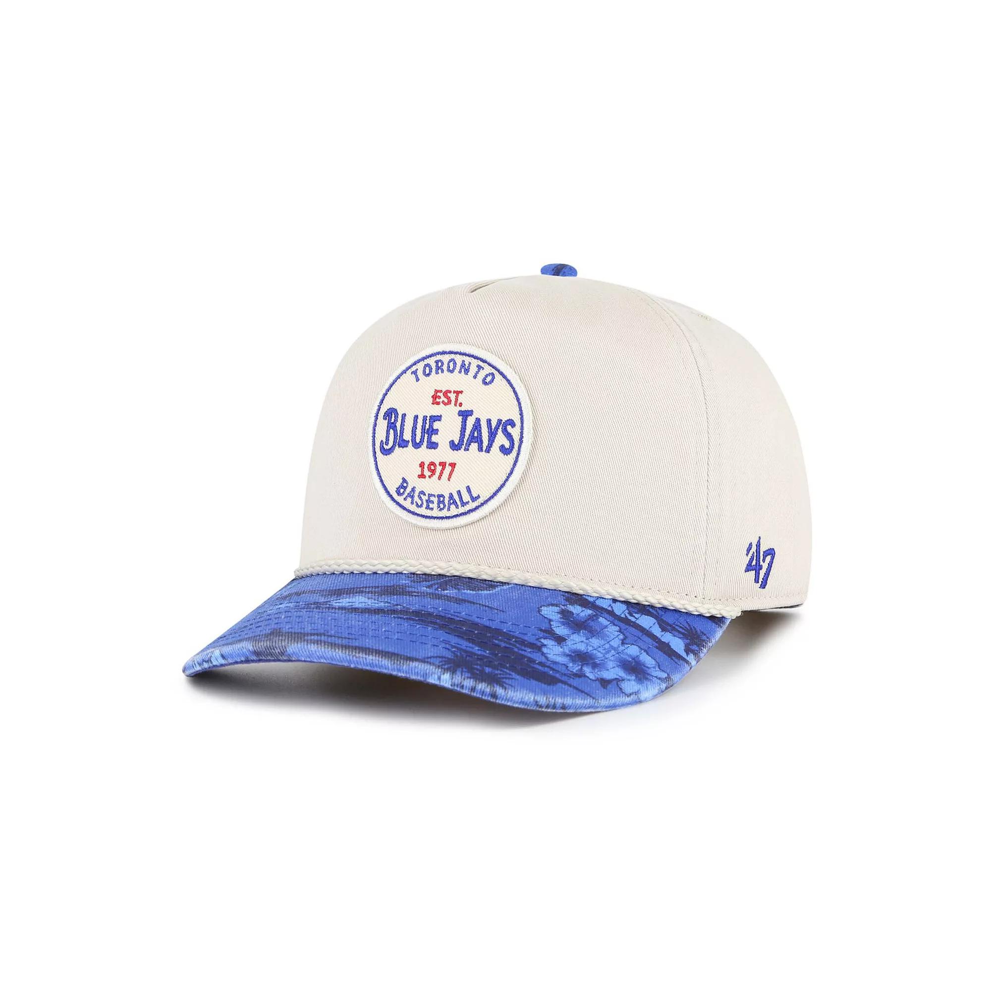 Men's '47 Cream/Navy Los Angeles Dodgers Fiji Rope Hitch Adjustable Hat, Beige Product Image