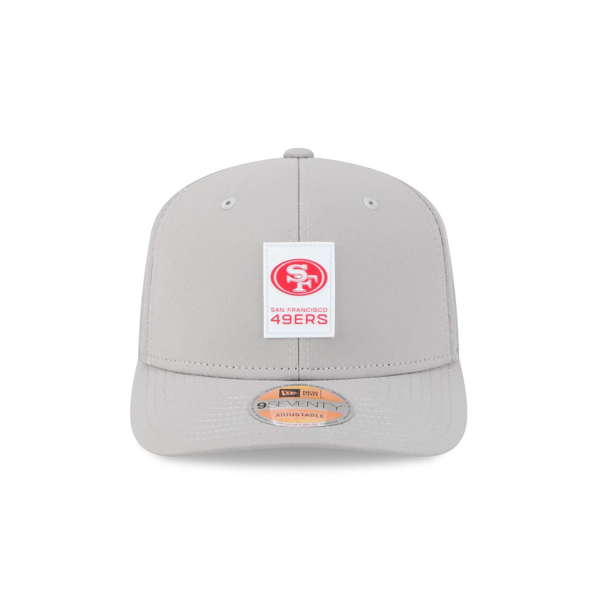 San Francisco 49ers 2025 Sideline Hot Weather Gray 9SEVENTY Trucker Hat Male Product Image