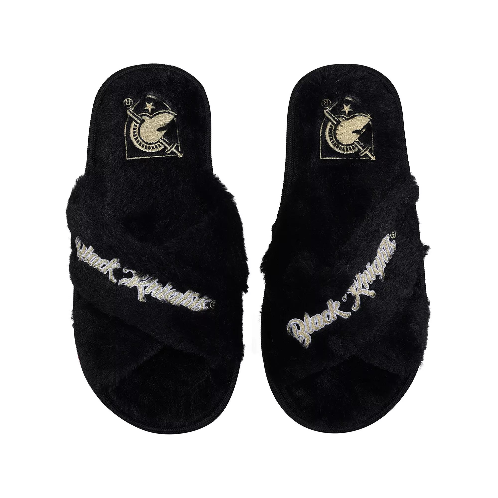 Women's FOCO Army Black Knights Script Cross Slide Slippers,  Product Image