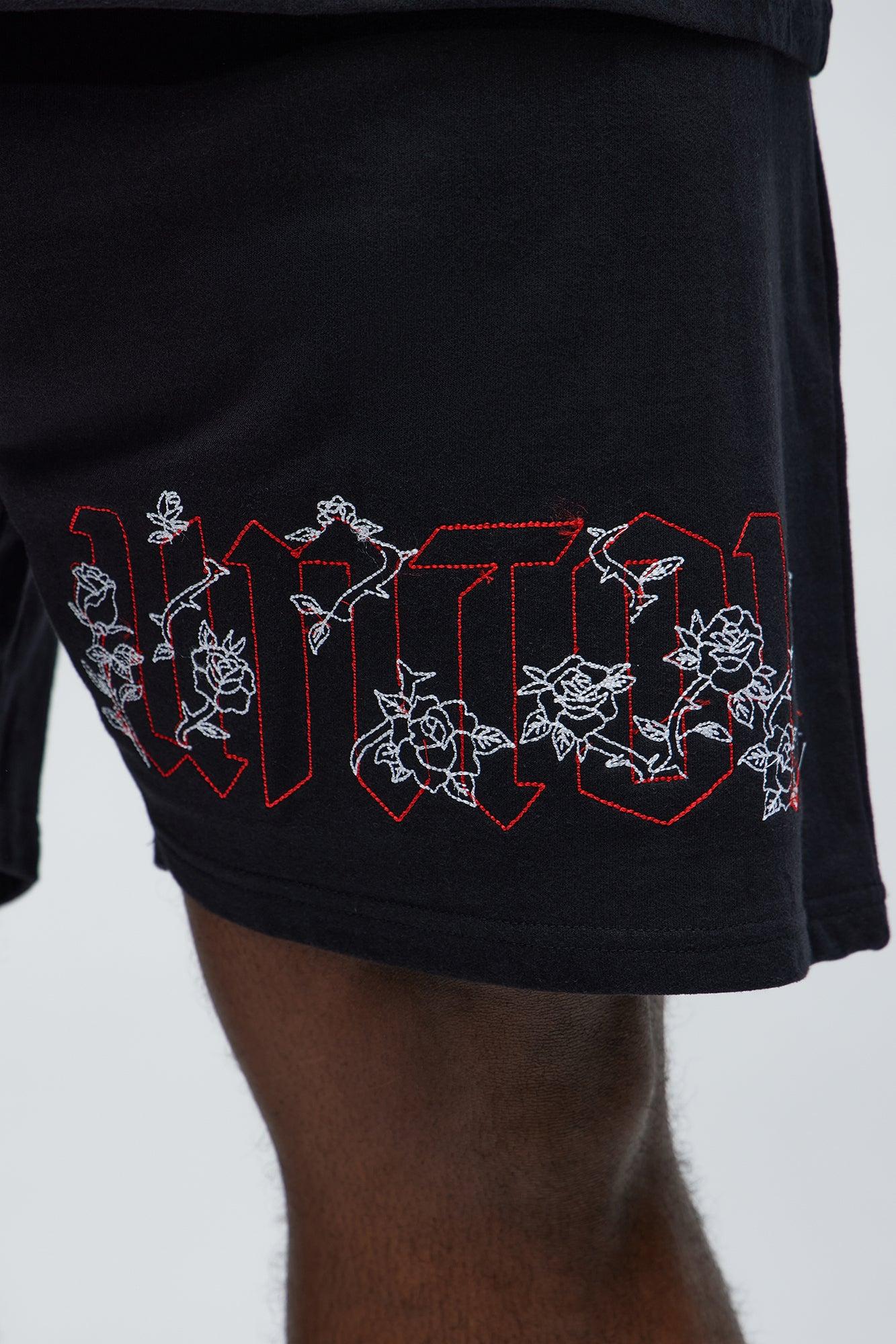 Rose Bundle Sweatshorts - Black Male Product Image